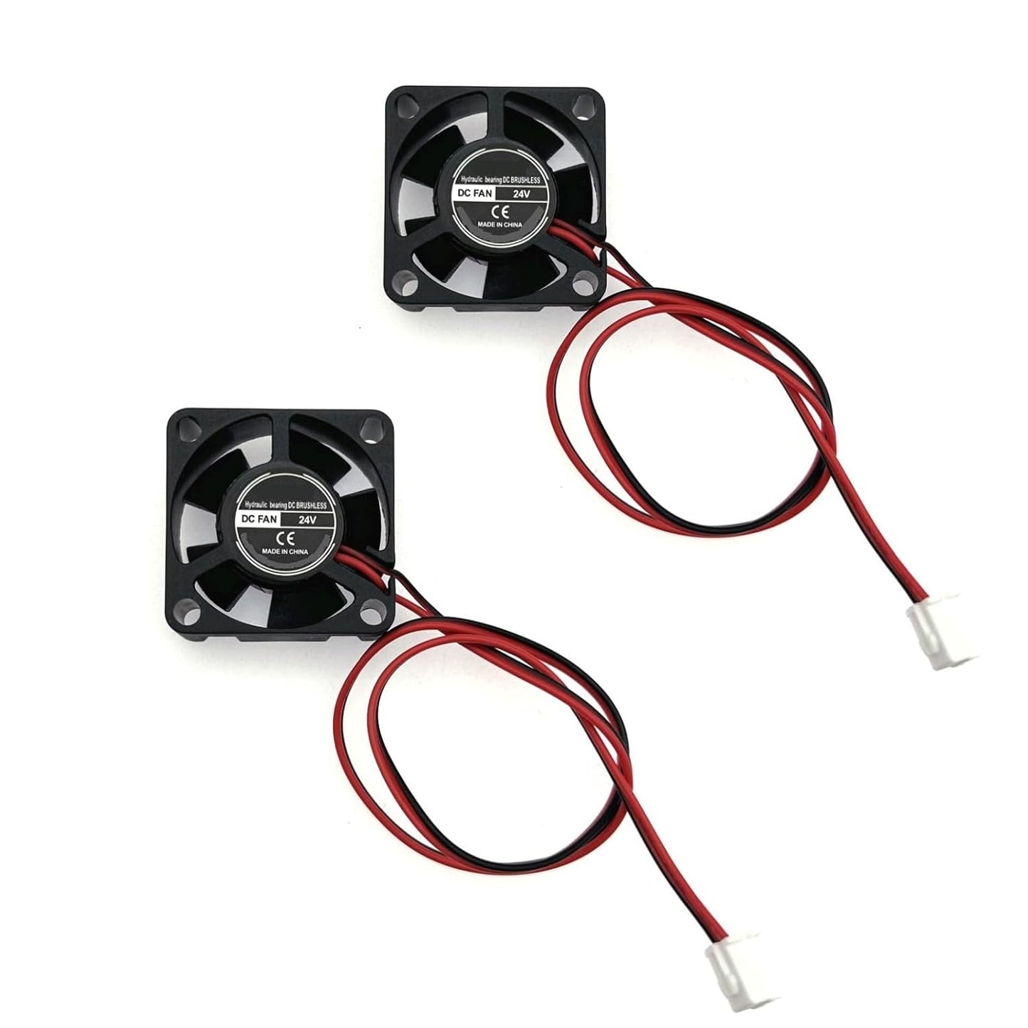 JZK 2PCS 30x30x10mm 24V 3010 3.45 31.6 10000 24V, 1.18x1.18x0.39 inches, 3D Mini Silent Cooling Fan, DC Brushless Fan