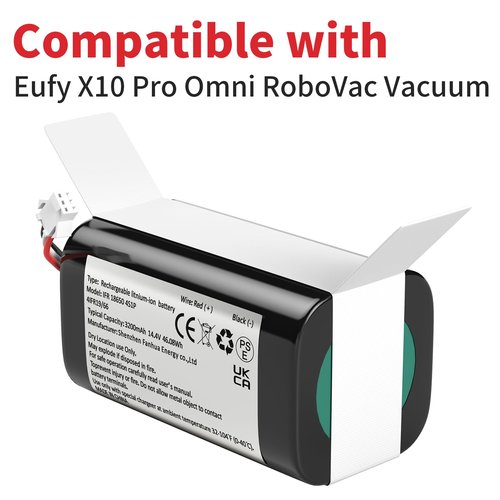 JIIKER Replacement Battery Compatible with eufy G40 Series,G30 Series,RoboVac 11/11S/11S+/11S MAX/12/15C/15C MAX, G10 Hybrid, G20, G30, G35, G35+,RoboVac Vacuum