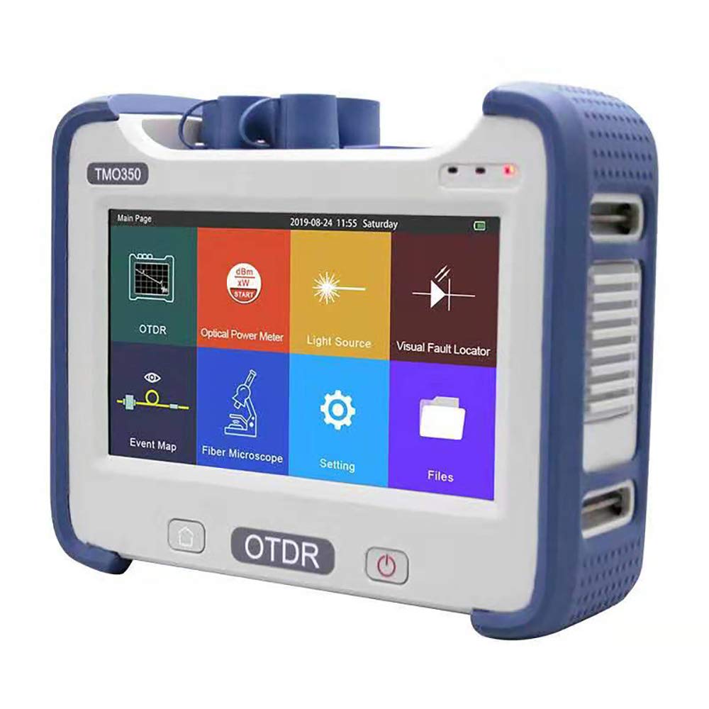QIIRUN OTDR Fiber Optic Tester SM 1310/1550nm 32/30dB, Optical Time Domain Reflectometer with 0.8m Dead Zone 160km Range, 7-inch Touchscreen, OPM VFL OLS Event Map, Multifunctional Test Kit
