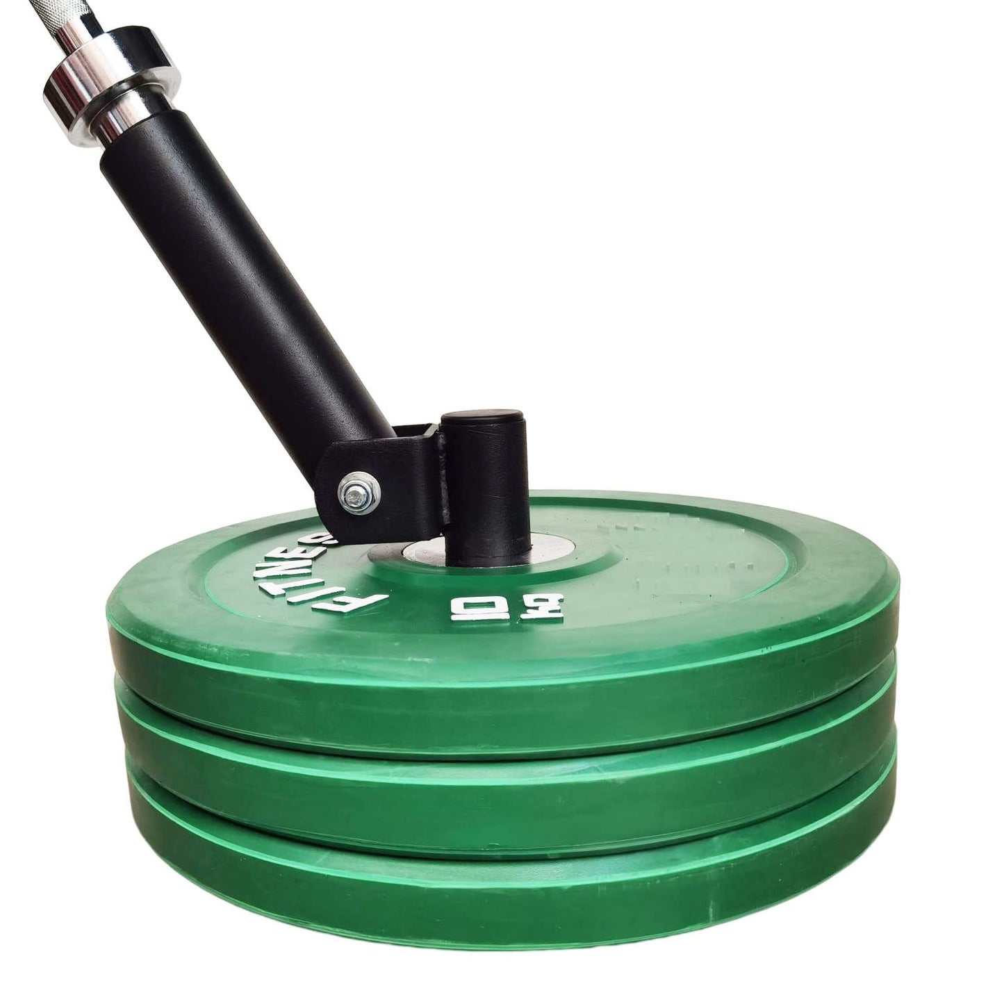 Yuhqc Deluxe T-Bar Row Platform, Barbell T-Bar Row Plate Post Insert Landmine Full 360° Swivel, Fits 2 Inch Olympic Bars,Single Landmine Handle