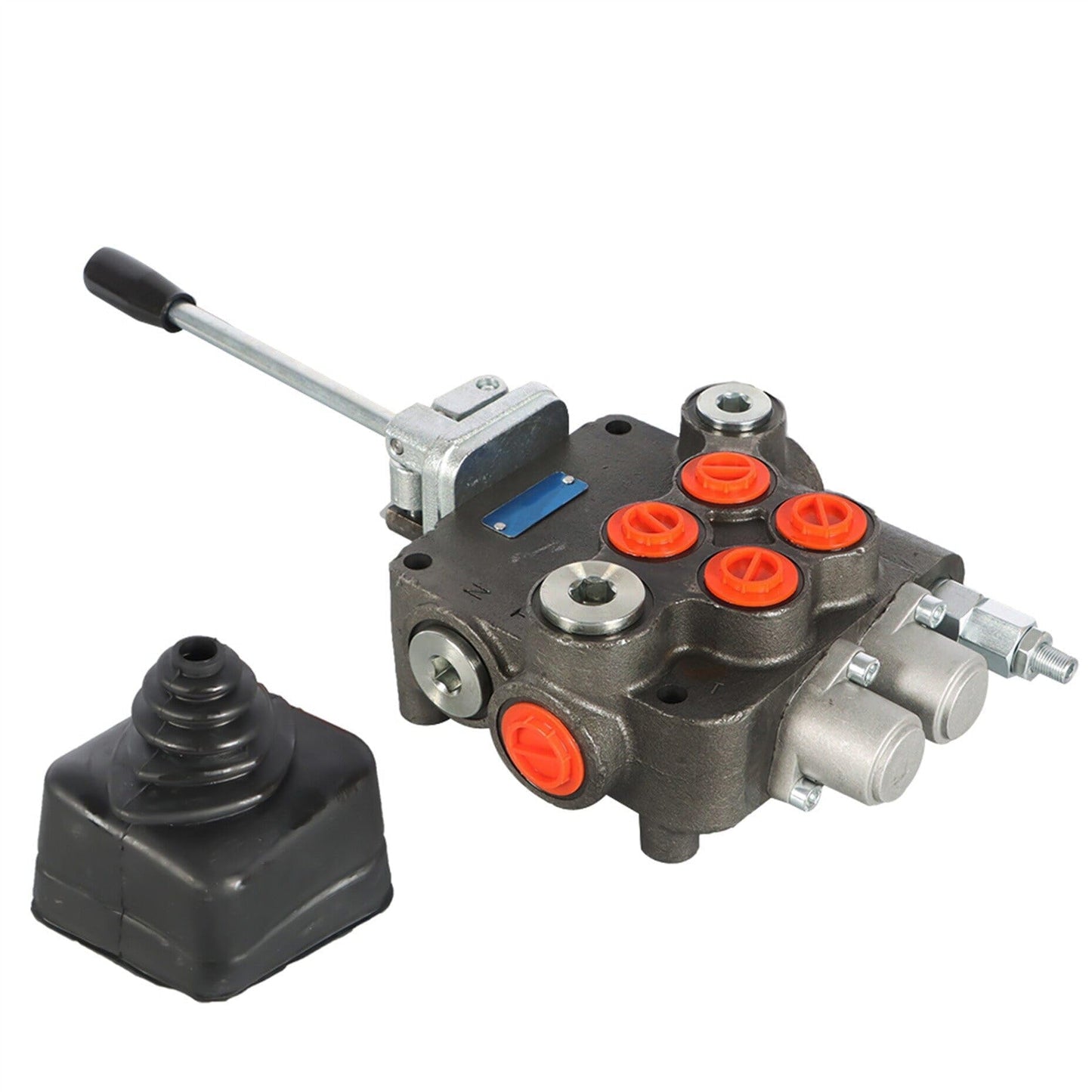 kimllier 2 Spool Hydraulic Valve 21GPM 3625PSI Hydraulic Directional Control Valve w/Joystick SAE Ports Double Acting Valve