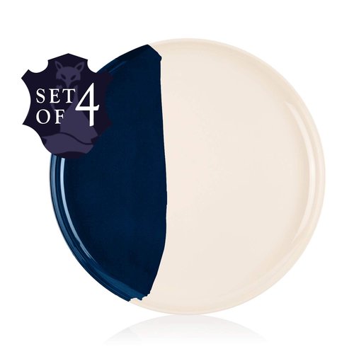 Melamine Dinner Plates | Durable Unbreakable Melamine Plate | Shatter-Proof and Chip-Resistant | Dishwasher Safe, BPA Free | Lightweight Dinnerware Set of 4 | Perfect for Parties, Picnics, BBQ | 11 In