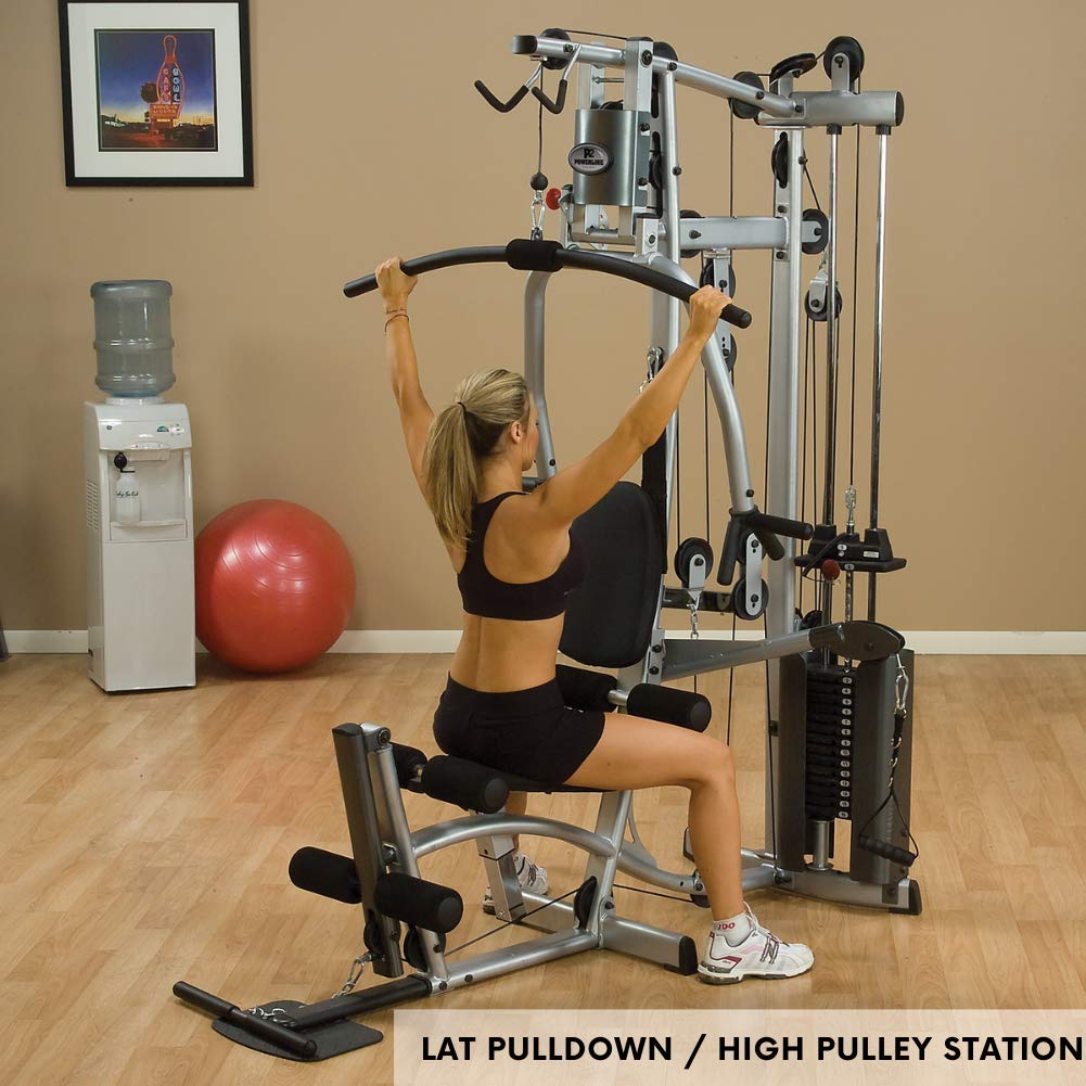 Powerline by Body-Solid (P2X) Multi-Station Functional Trainer with 160lb Single Weights Stack Home Gym Workouts, Full Body Exercise Equipment Machine, Silver