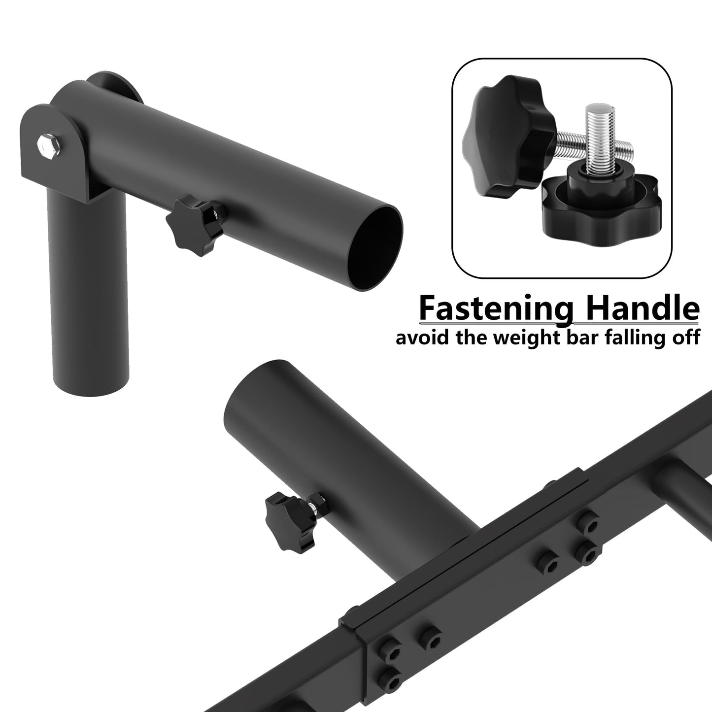 Heavy Duty Landmine Handle Attachment Set T Bar Row Viking Press Attachment for Barbell Workouts Weightlifting Landmine Handle Fits 2-Inch Olympic Barbell Strengthen Back and Core Muscles