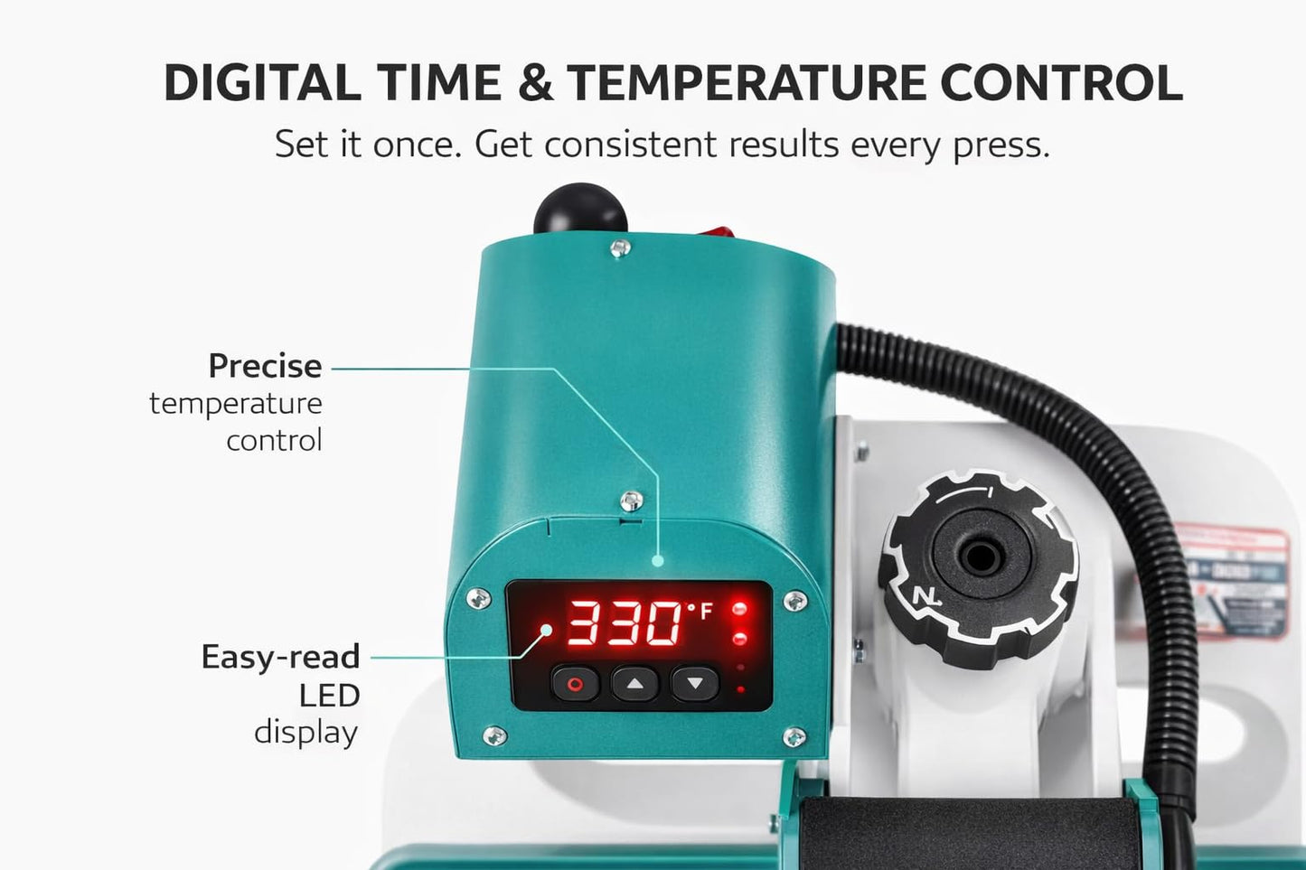 Stahls' A2Z Swing Away Heat Press 15"x15": Versatile Precision for Your Crafting Needs. Effortlessly Achieve Professional Transfers on a Wide Range of Materials!