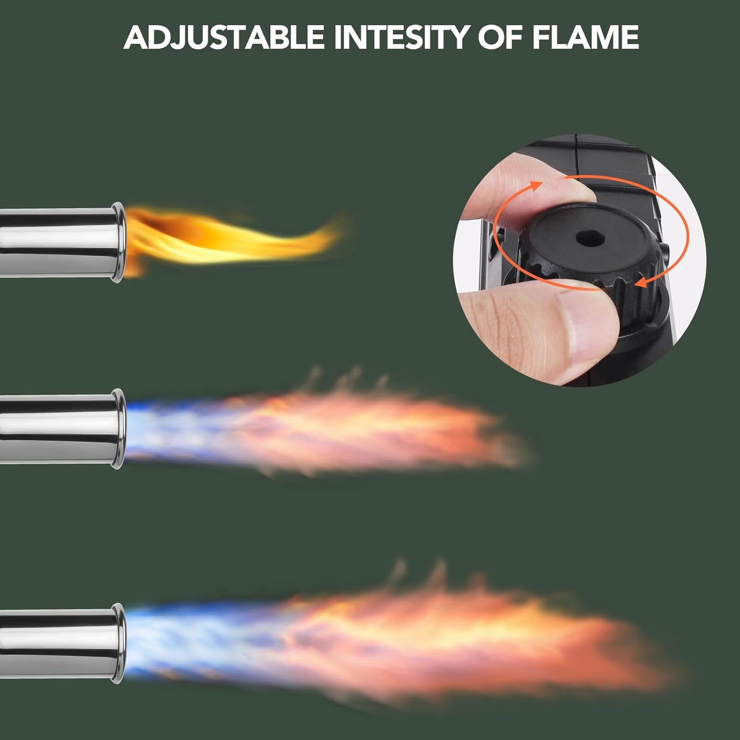 Sondiko Culinary Torch - Powerful Propane Cooking Gun for Searing Steak & BBQ | Adjustable Burner