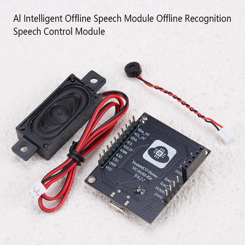 Comidox 1Pcs VC-02-Kit Voice Control Module Intelligent Offline Speech Module for Smart Home Devices & Lighting Voice