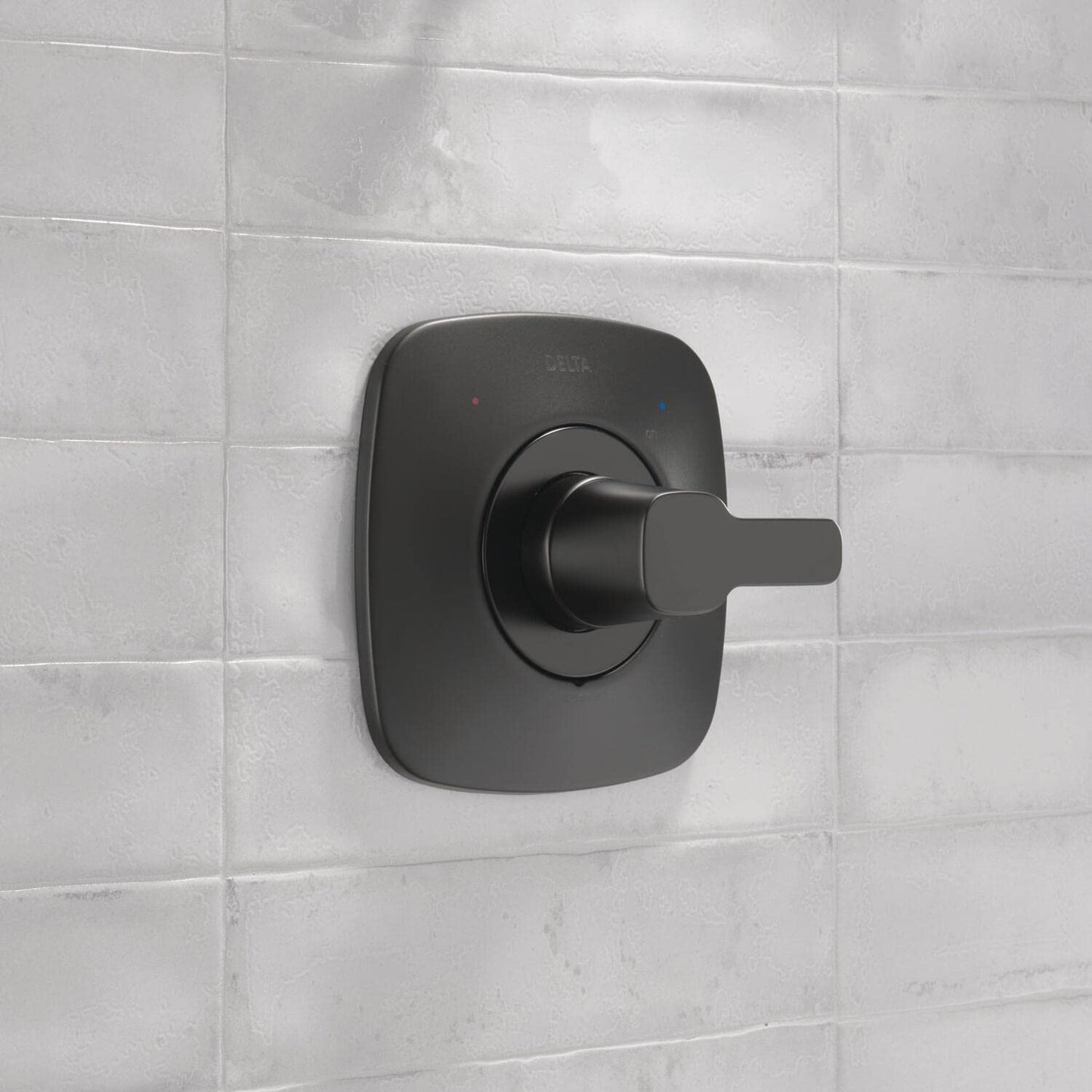 Delta Modern 14 Series Single-Function Valve Trim Kit, Matte Black Handle Set for Shower Faucet System, Matte Black T140339-BL-PP