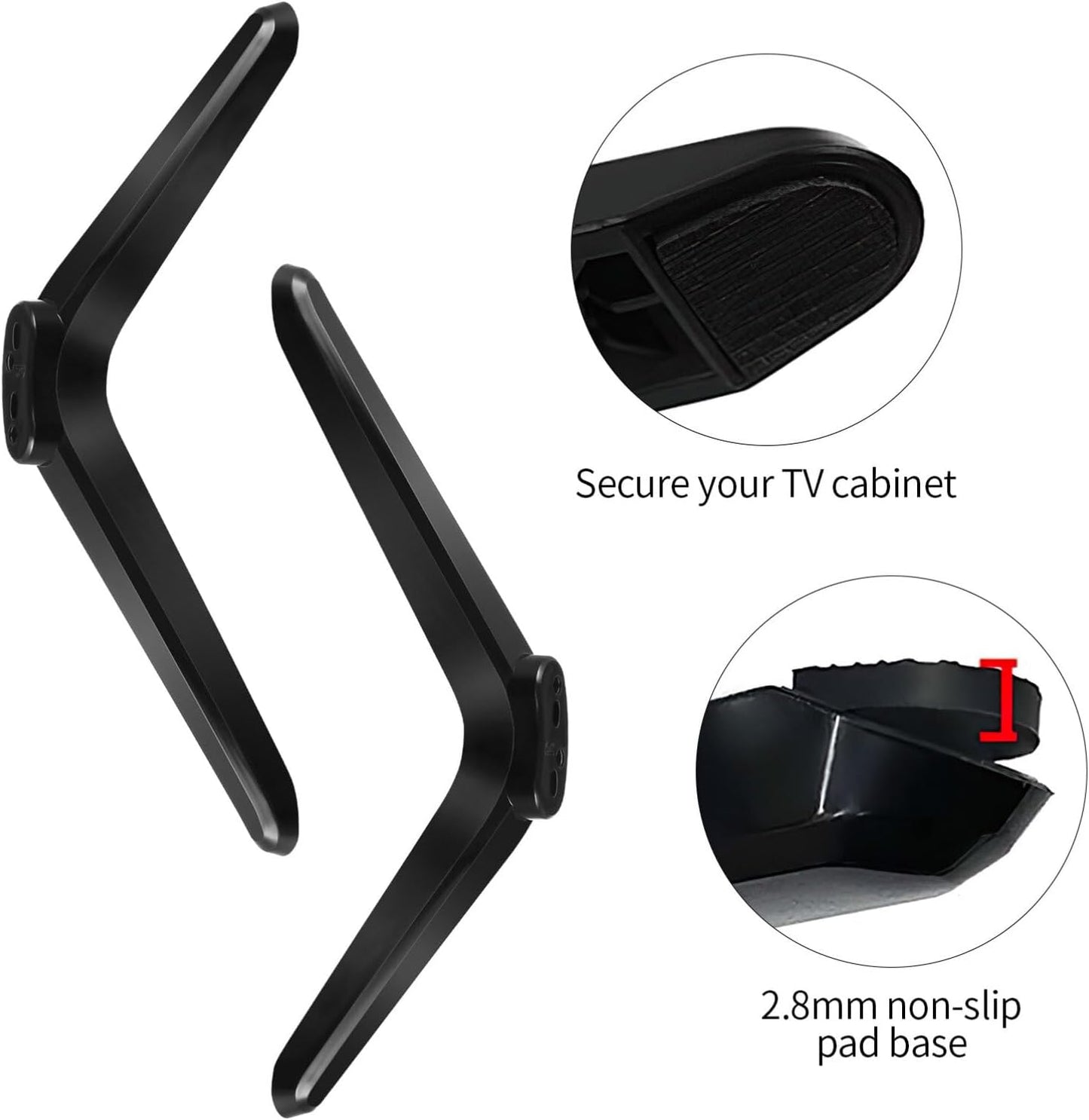 Luxshiny 32-55 Inch Universal Tv Mount Stand Tabletop Bracket with Screws Stable Tv Holder Legs for Tvs Easy