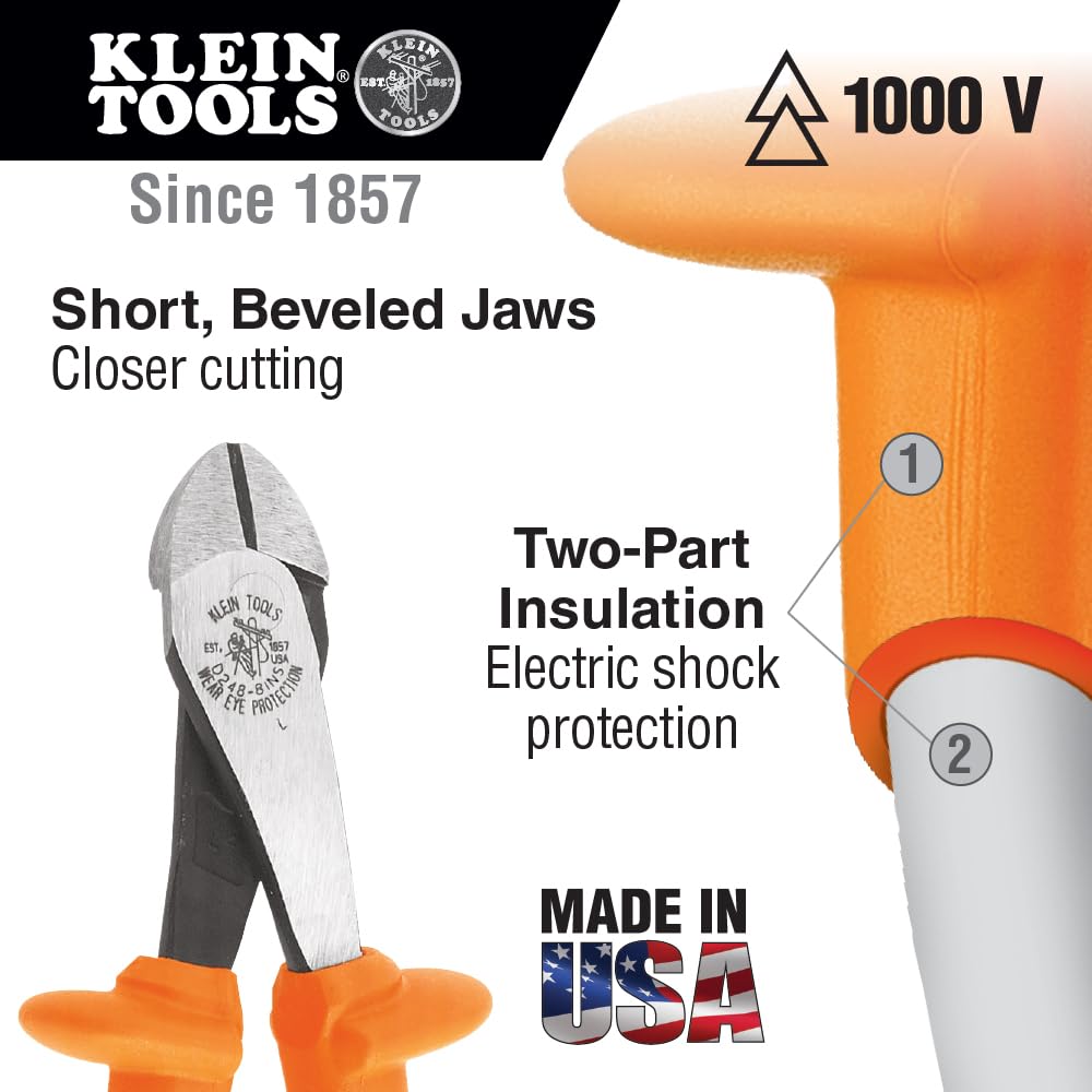 Klein Tools 33529 Premium Insulated Tool Kit, 1000-Volt Rated, Includes: 3 Pliers, 3 Screwdrivers, Cable Cutters and Wire Stripper/Cutter