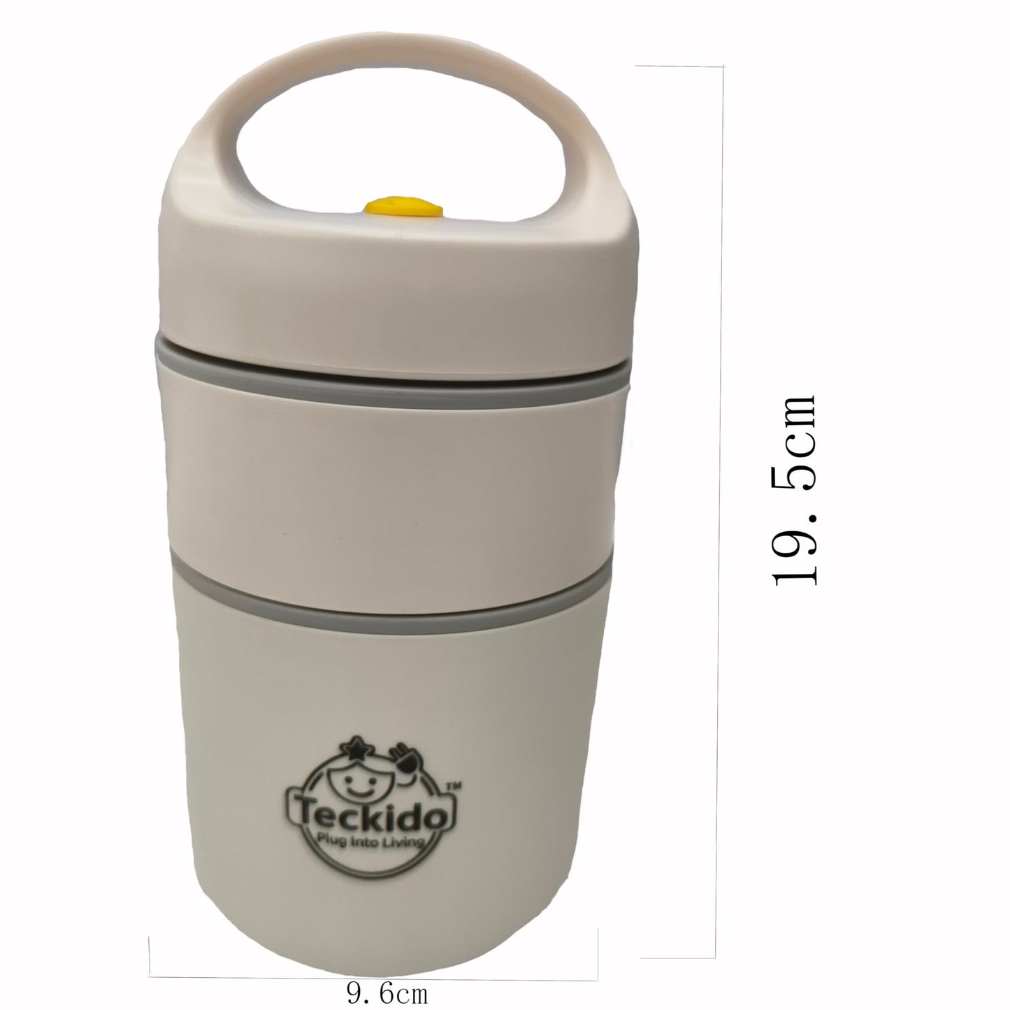TECKIDO 680ml Insulated Food Jar with Lunch Bag, Stainless Steel Thermal Lunch Box, Leakproof Hot and Cold Soup Container, Portable Food Storage with Handle FOR ANYBODY (GREEN)