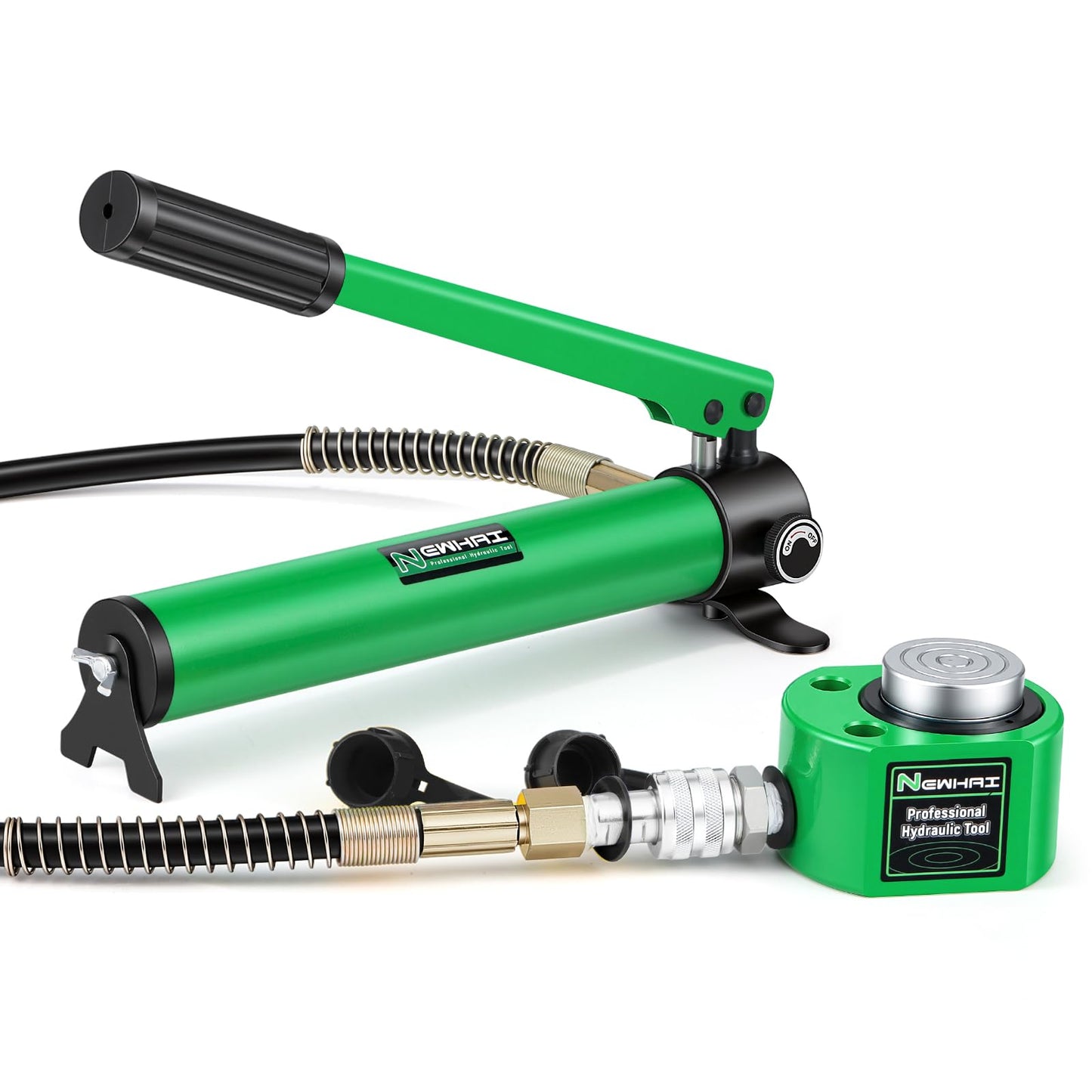 20 Ton Porta Power Ram Kit for Confined Spaces Mini Hydraulic Cylinder 0.47" Stroke with CP-180 Hand Pump Portable Hydraulic Jack for Precise Lifting in Tight Gaps Equipment Repair