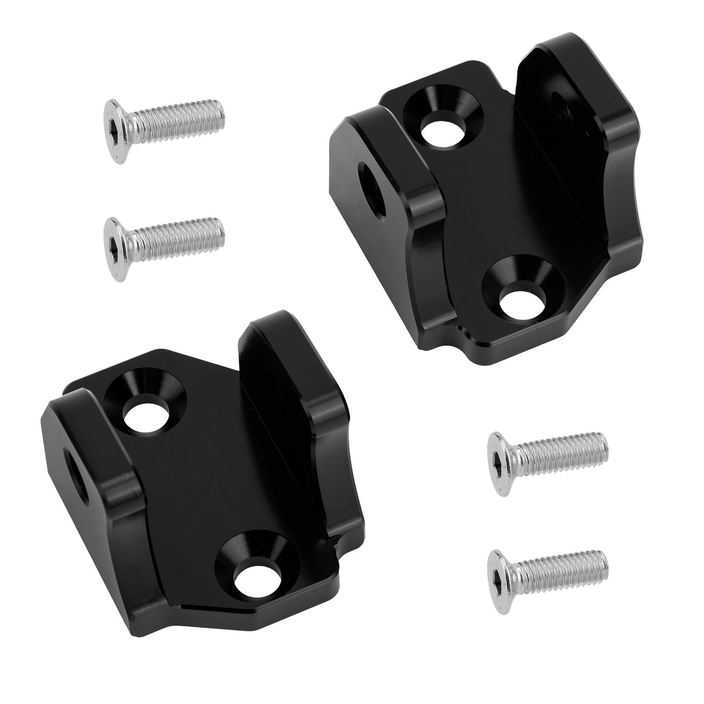 2pcs E-Dirt Bike Foot Pegs Bracket Holder, Dirt Bike Foot Pegs Pedal Bracket with 4 Screws Compatible with Tuttio Tutti Soleil 01 Electric Motorcycle Mount Accessory