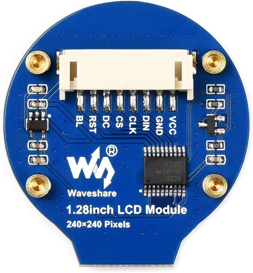 waveshare 1.28inch 240240 65K 4B/3B+/3B/2B/Zero/Zero STM32,Embedded GC9A01 Round LCD Display Module Resolution RGB LCD