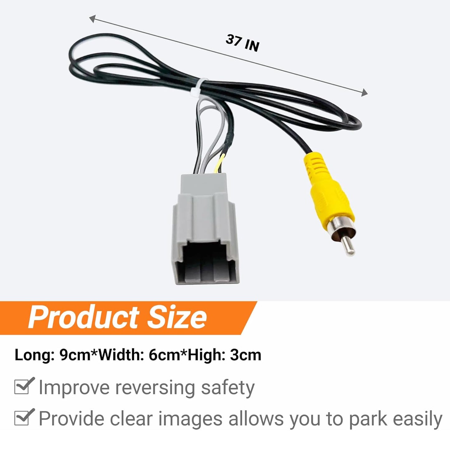WAXUEKIN 2014-2019, Backup Reverse Camera Wiring Harness Fits for Buick Cadillac Chevy Silverado Suburban Tahoe