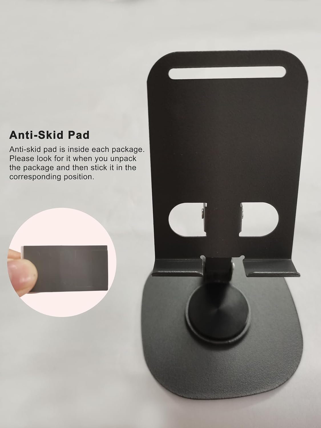 AKINLOAF Dual Folding Cell Phone Stand Fully Adjustable Foldable Desktop Phone Holder Cradle Dock, Thick Case Friendly