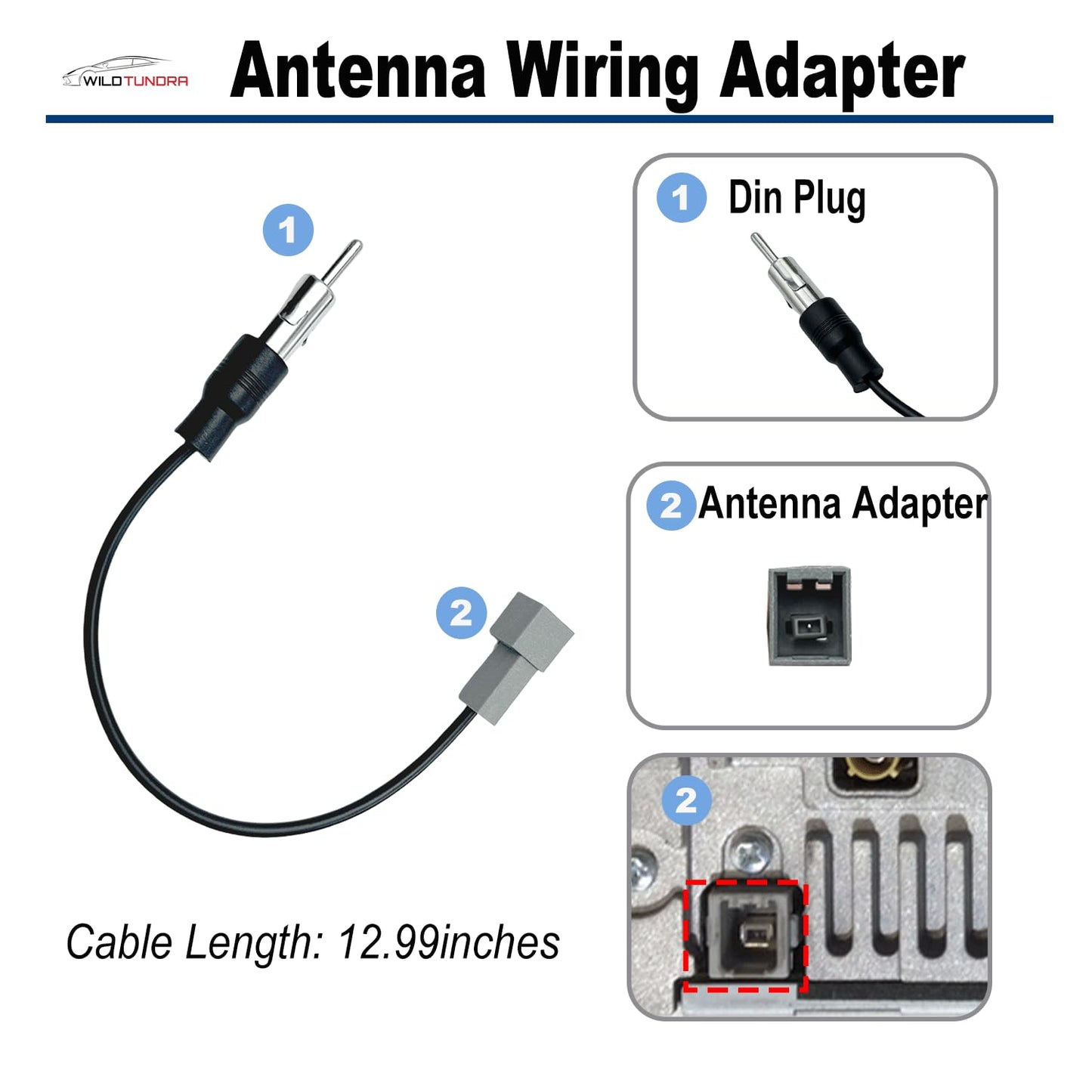 2015-2020 2016-2020 K2 K3 K4 Car Radio Wiring Harness for Hyundai KIA with Radio Antenna Adapter Aftermarket Car Stereo
