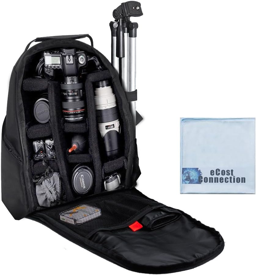 Backpack D300, D300S, D3000, D3100, D3200, D3300, D5000, D5100, D5200, D5300 Deluxe Digital Camera / Video Padded