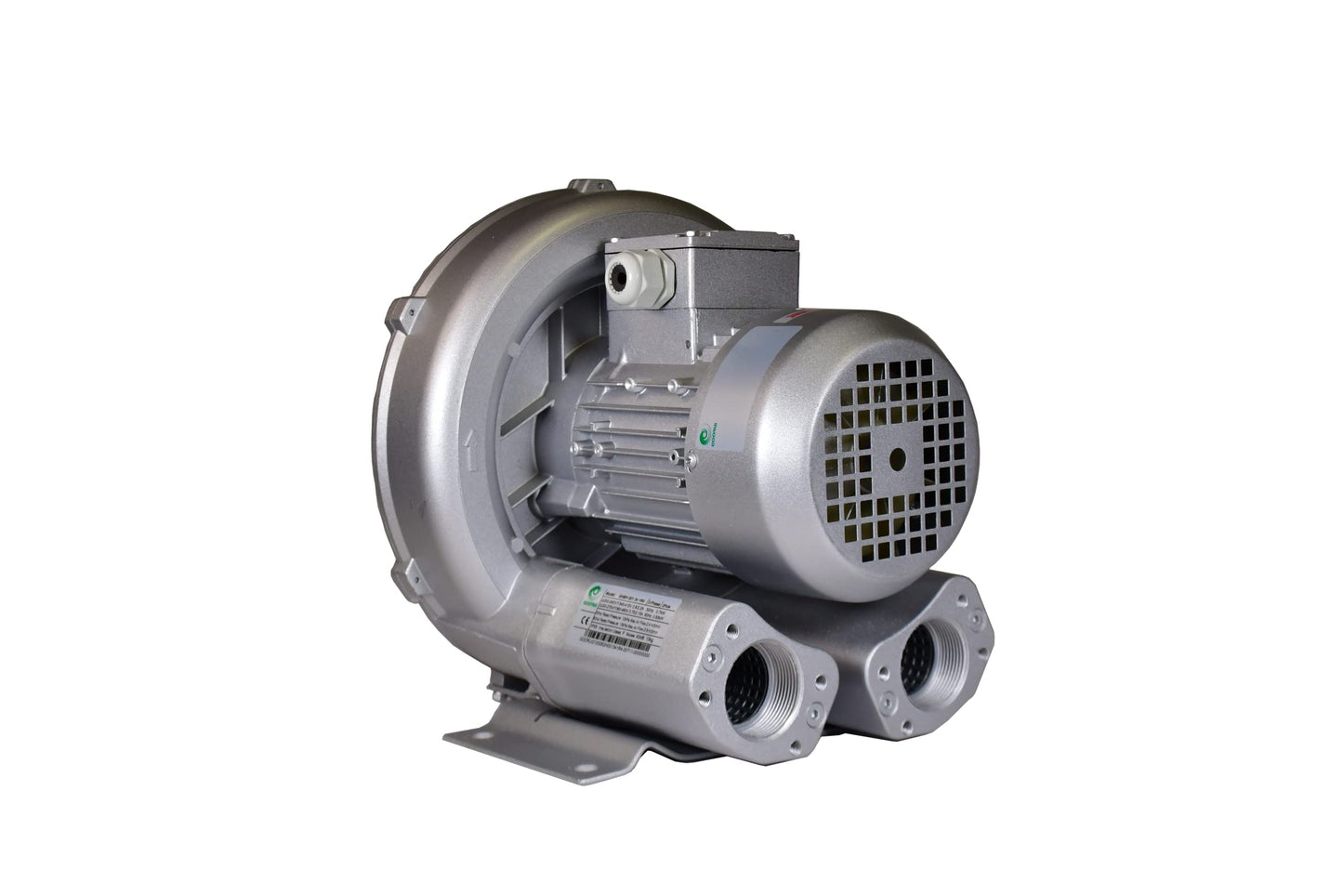 2 Hp Regenerative Blower, 220V-480V 3Phase, 150CFM, 56" H2O Press. Goorui-USA GHBH 1D7 34 1R5