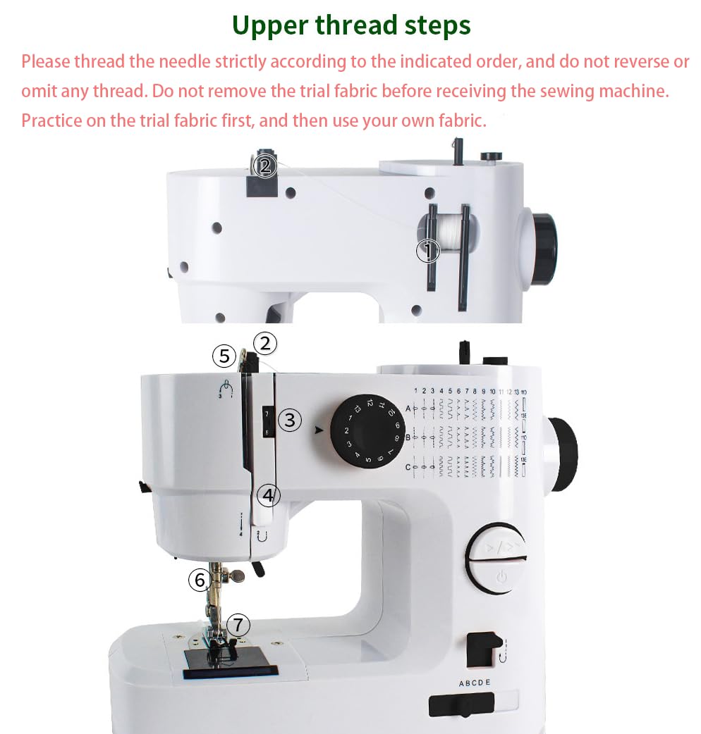 Sewing Machine with Extension Table,39 Built-in Stitches, LED Light 2-Speed Foot Pedal, and Accessories Kit for Home DIY Projects & Gift Perfect for Sewing Machine for Beginners for Adult