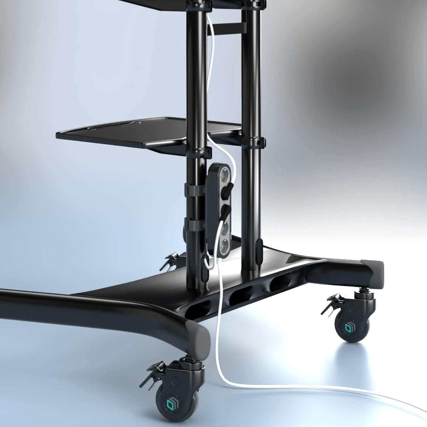 TS1881 50 mm (APS1881) ONKRON Power Strip Surge Protector Mounting Bracket for TV Stand Column Diameter Black