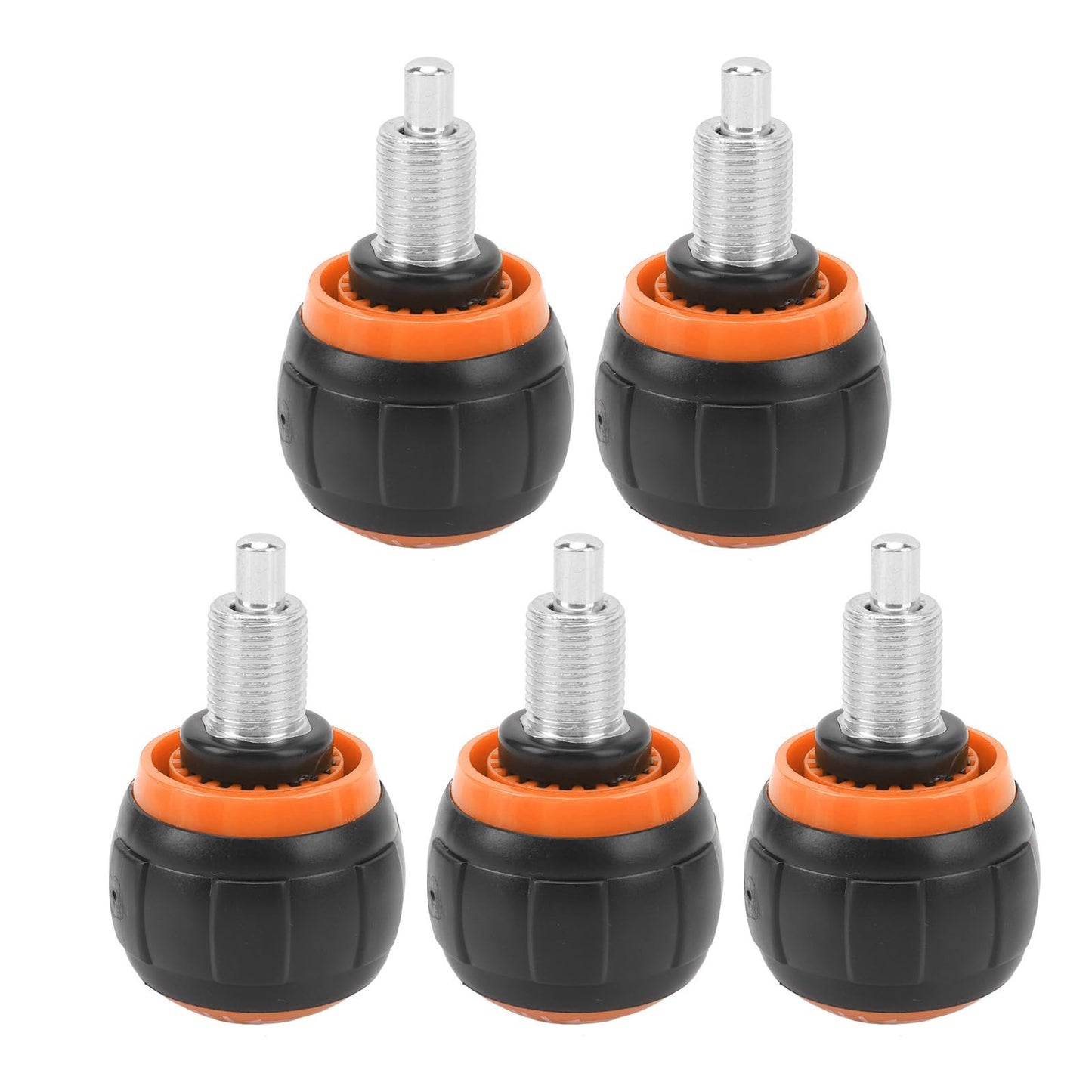 ZAWELIYO Universal Exercise Adjustment Knob Set Smooth Fast Release Versatile Solution for Home Gym Fitness Equipment (Black and Orange)