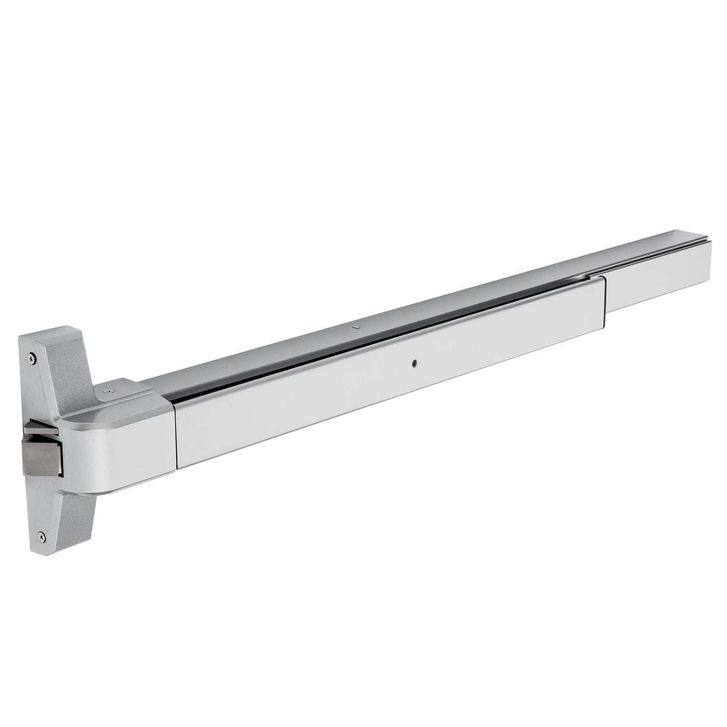 Dynasty Hardware Push Bar Panic Exit Device for Emergency Exit Doors, Aluminum Finish Commercial Panic Bar Door Handle, Push Bar for Exit Door, Panic Bar Lock, Push Bar Door Handle for Safety