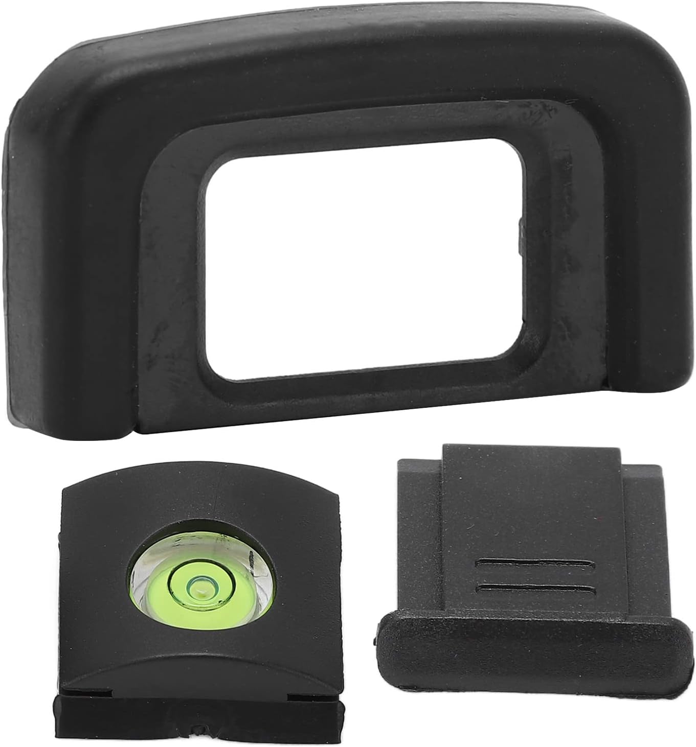 LAISANIM D3200 D3300 D3400 D5300, Rubber Viewfinder Eyecup for Eye Cup Protector with Gradienter & Cold Shoe Cover