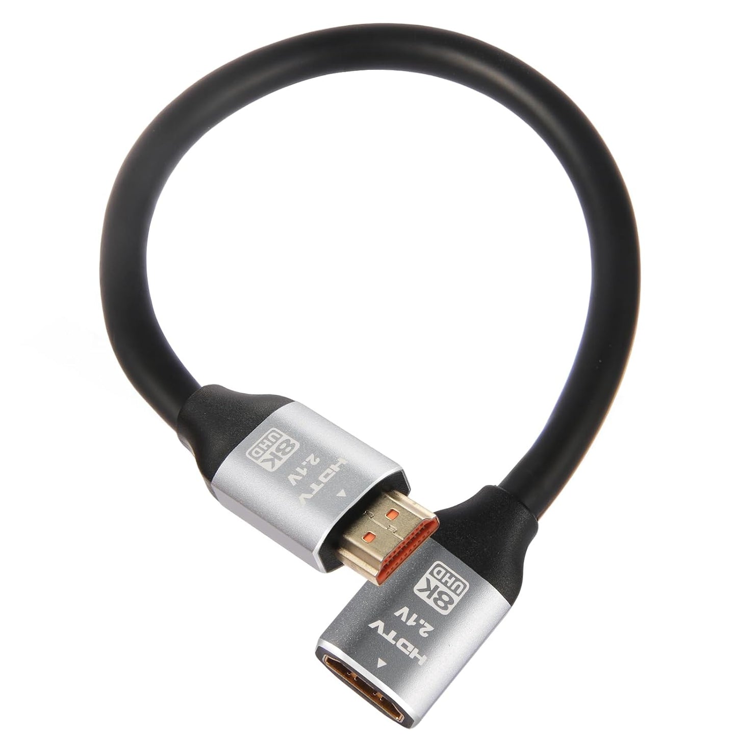AIMHDUTY 8K, 1FT, PS5 PS4 HDMI Extension Cable HDMI Male to Female Adapter Extender Cord Compatible with Xbox Roku TV
