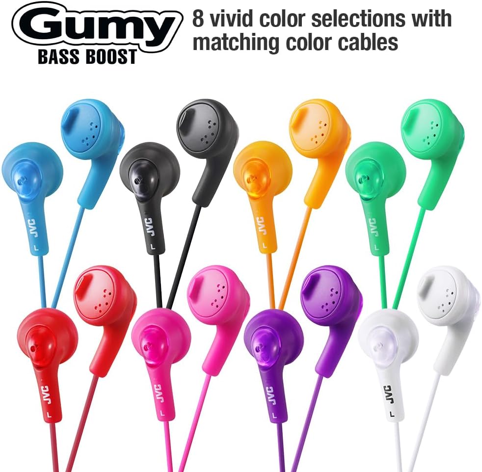 HAF160B JVC Gumy Ear Bud Headphone Black