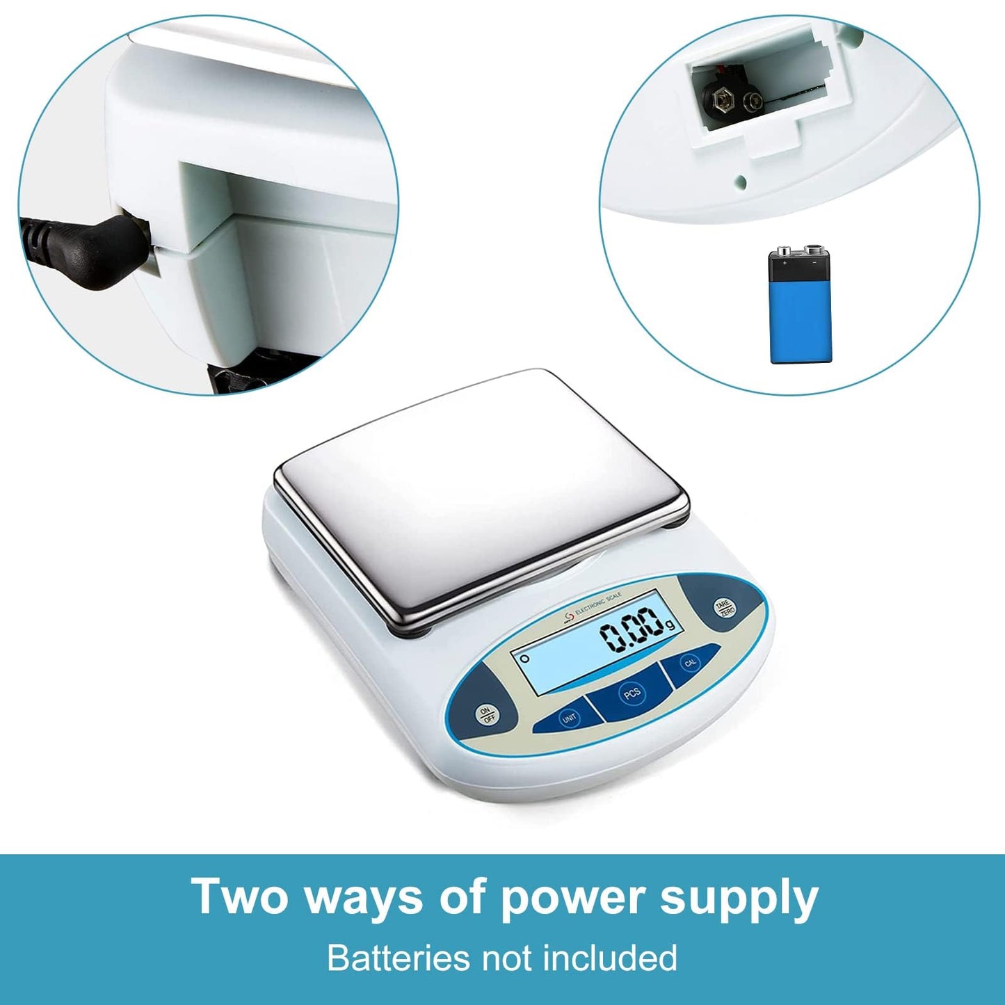GPJYYDS High Precision Laboratory Balance, 6000g x 0.01g Accuracy Digital Analytical Scale Professional Electronic Lab Scale for Industrial, Scientific Research, Jewelry, Coins