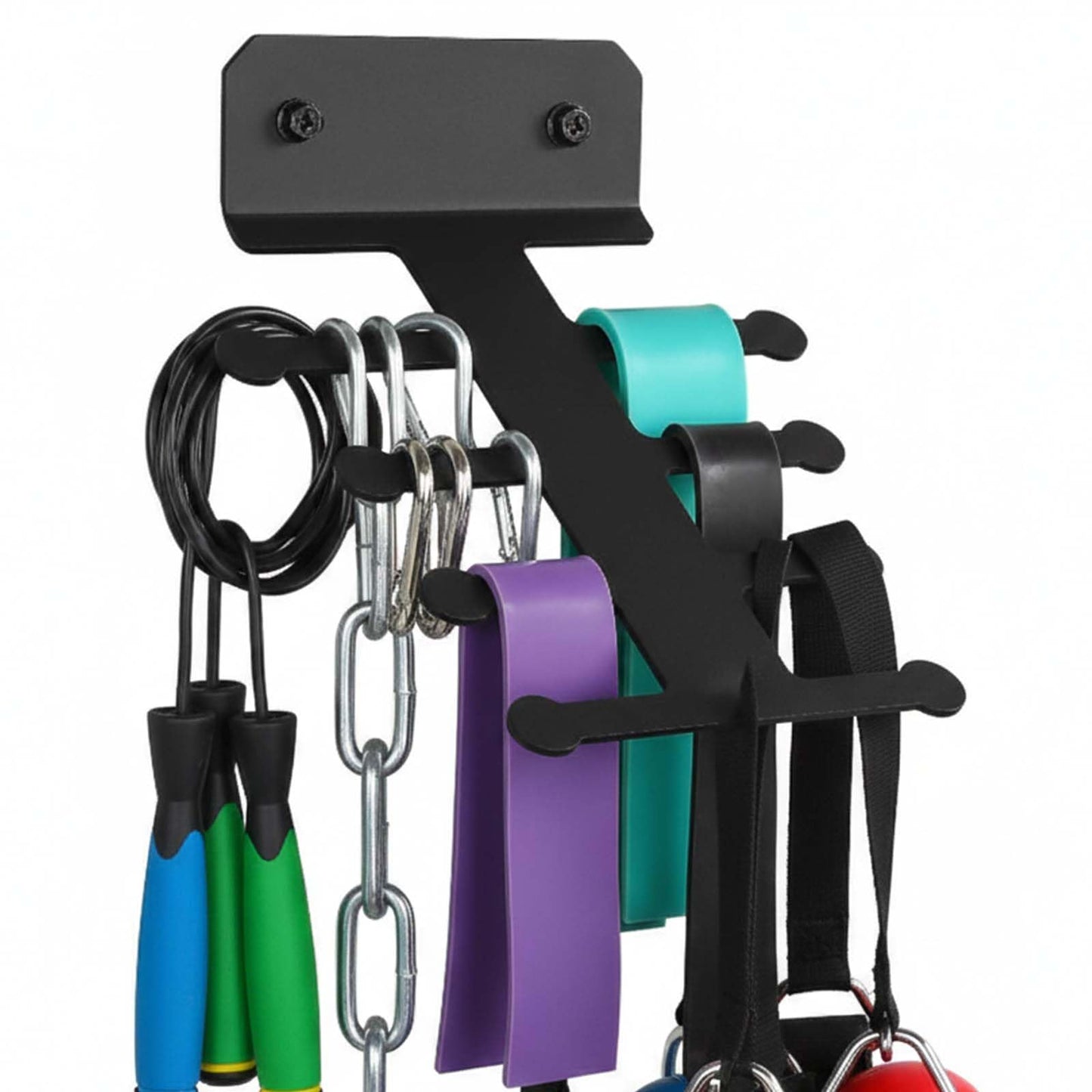 Resistance Rack Band Storage Hanger Gym Equipment Organizer Pull Up Bands Jump Ropes, Storage Rack for Home Gym