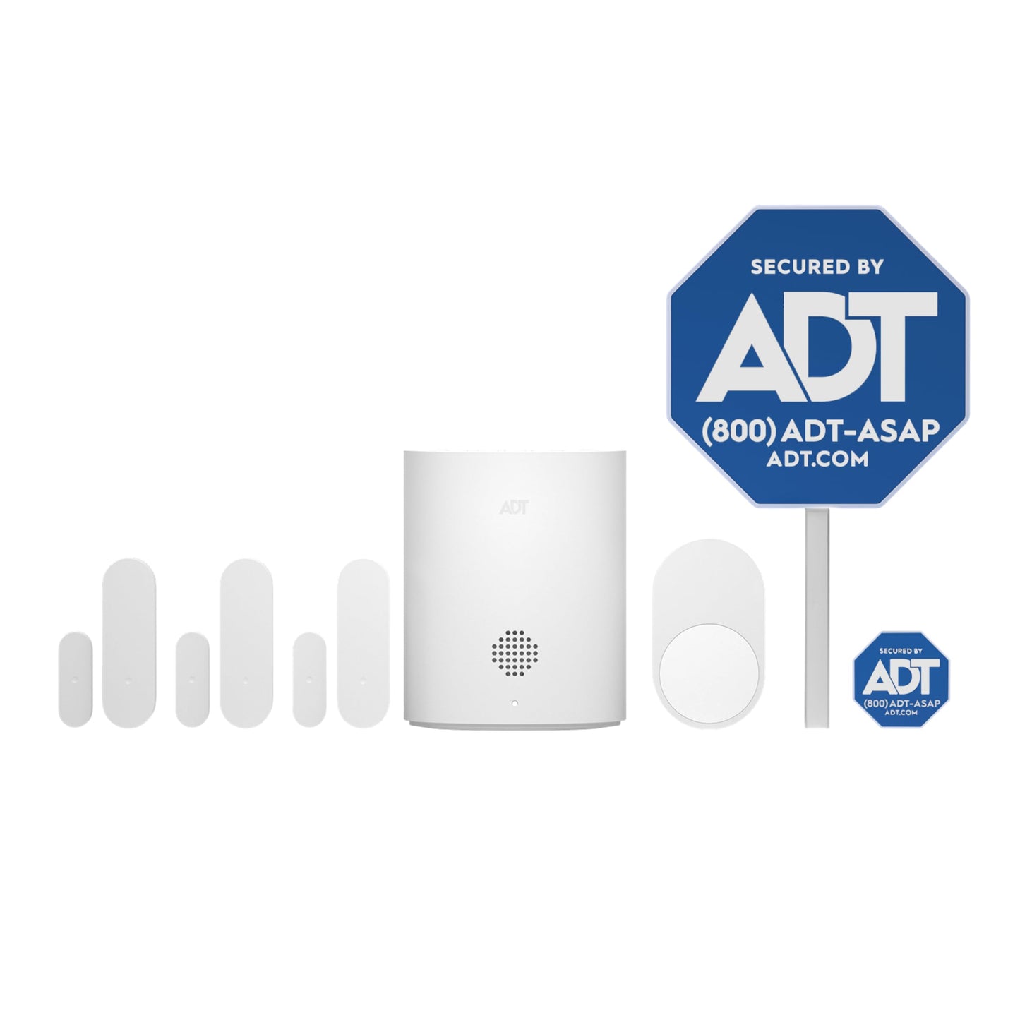 ADT Blu Security Starter Kit, DIY Home Alarm System with Door and Window Sensors, Motion Detector, Wireless Security for House and Apartment, Easy Install, ADT+ App Control
