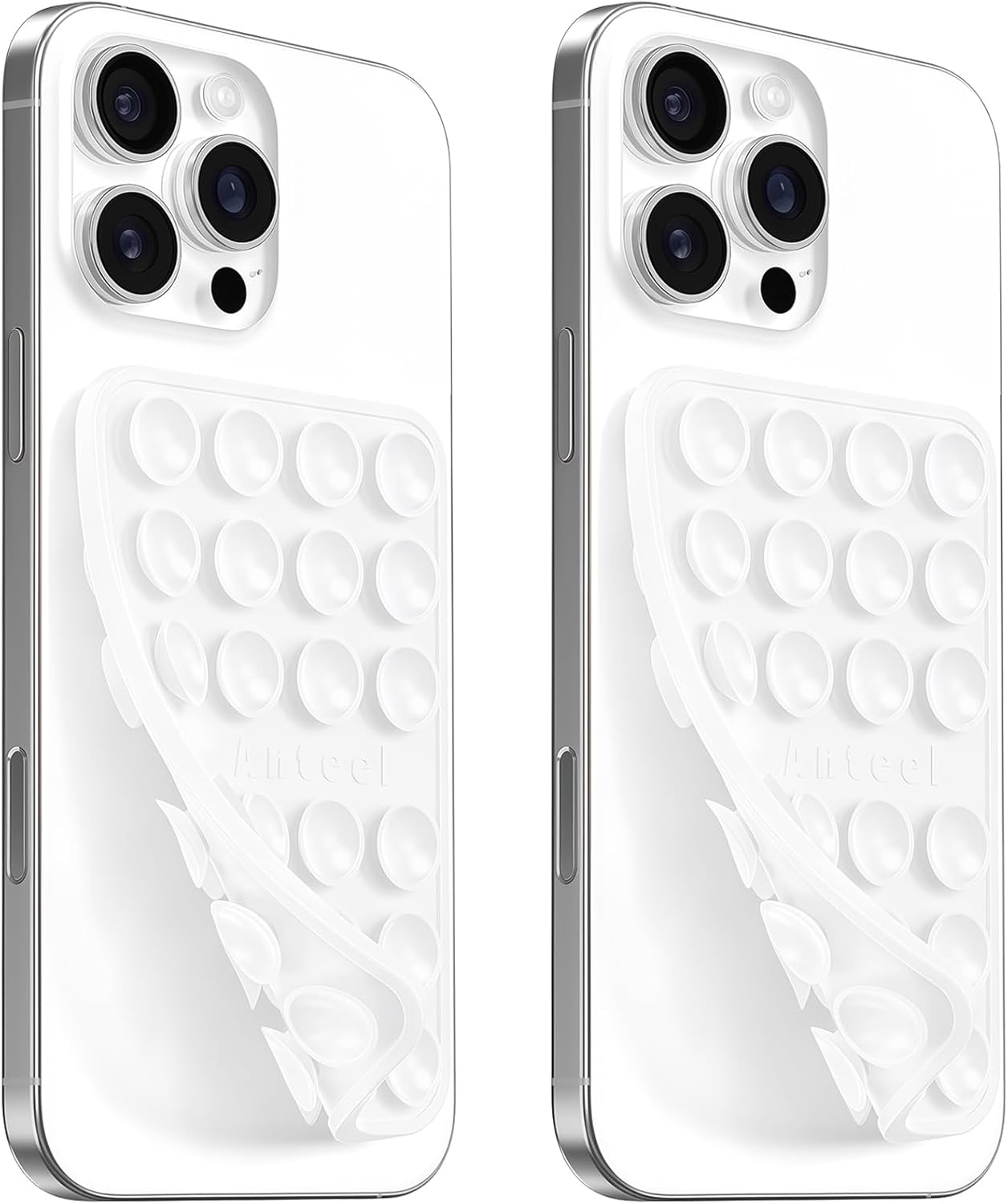 AZXYI 2.36"x3.66" Double-Sided Silicone Suction Phone Case Mount, Durable, Hands-Free Non Slip Accessories, Enhanced