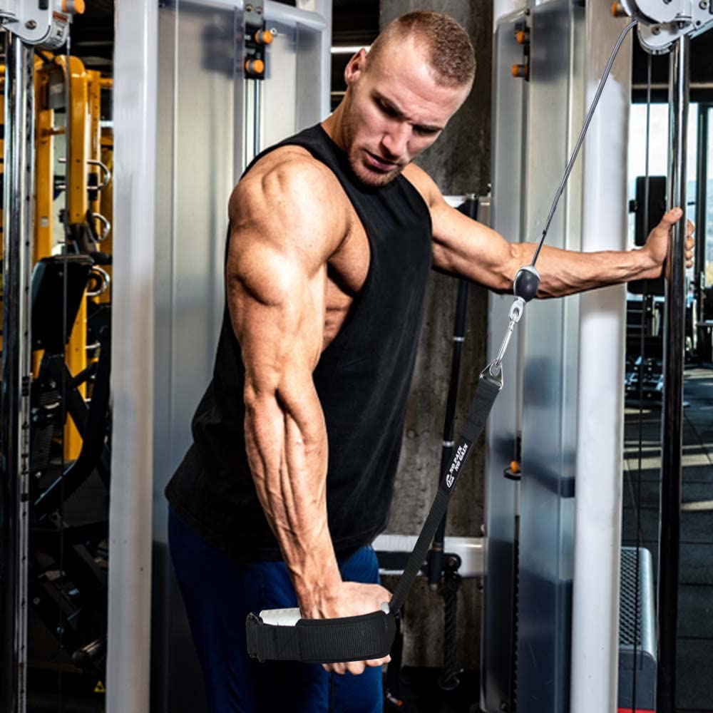 Lights Mountain Arm Wrestling Exercise Handle Φ2in Grip - Wrist and Forearm Exerciser Pulldown Triceps Rope Workout