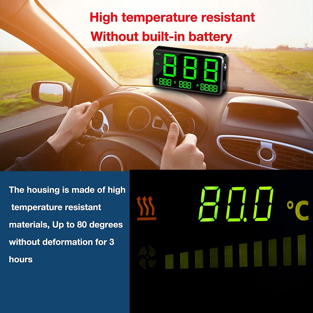 C60/C60S/C80/C90 (C80-1) KingNeed Original Universal GPS Head Up Display Speedometer Odometer Car Digital Speed Display