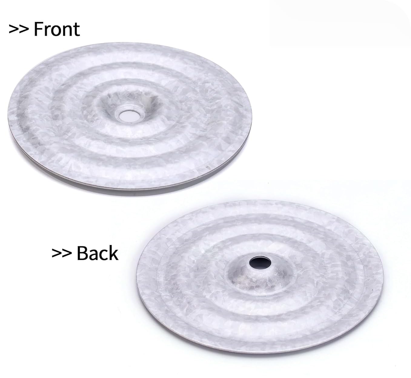 3'' Roofing Insulation Plates(1000pc) Round Plate Goes with Self Drilling Screws Aluminized zinc Metal Hardware for TPO PVC Waterproofing Membrane (Bullseye)