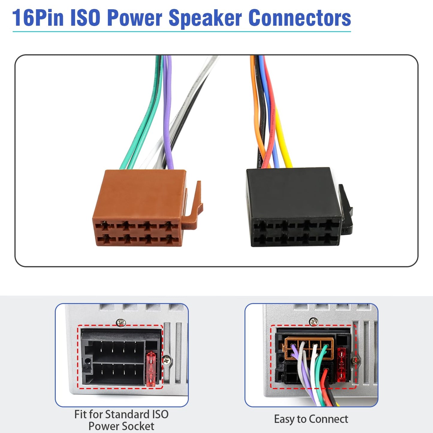 1995-2008,Compatible 1990-2008,10Pin 6Pin ISO Radio Wiring Harness for Nissan Stereo Wire Adapter with Infiniti Radio