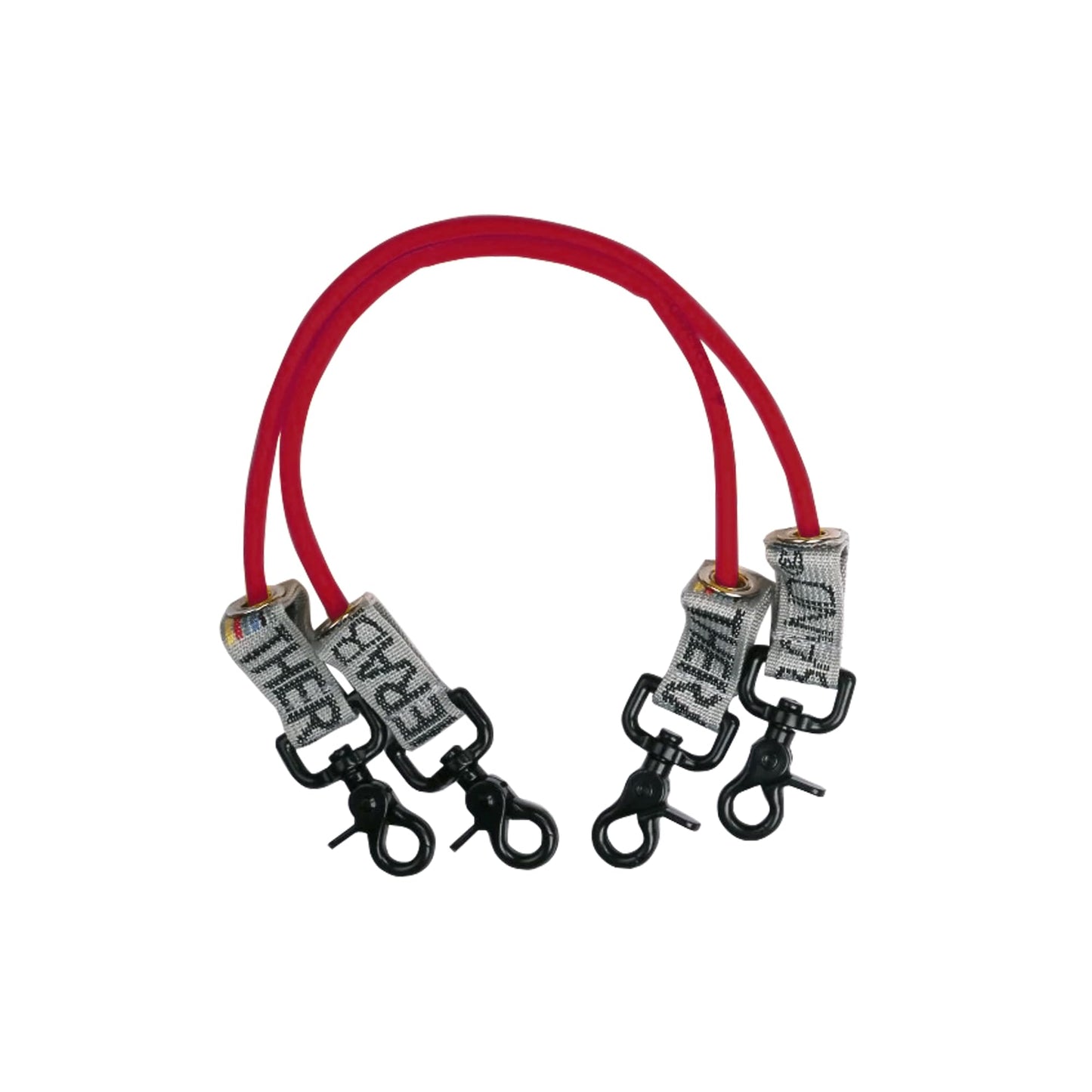 THERABAND Resistance Tubing with Connectors for Wall, Rehab & Wellness Station, Medium Level 3, Set of 2, 12-Inch Red Tubing for Physical Therapy, Exercise, Rehab, Clinics & Pilates, Latex Tubes