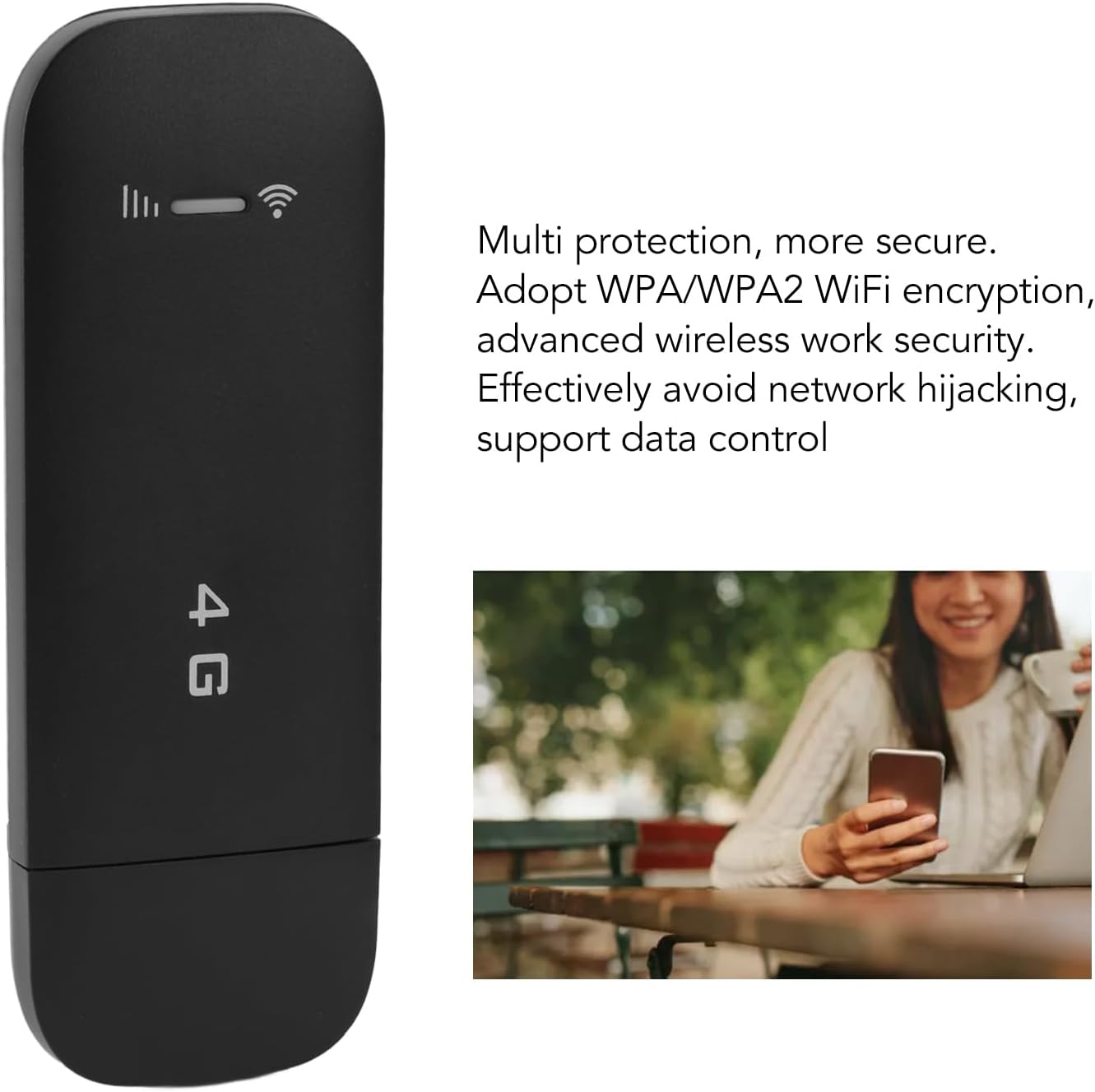 Dpofirs 4G 4G 10 Portable Hotspot for Travel, LTE USB Modem Dongle Router with Hotspot, Modem Hotspot Router with SIM