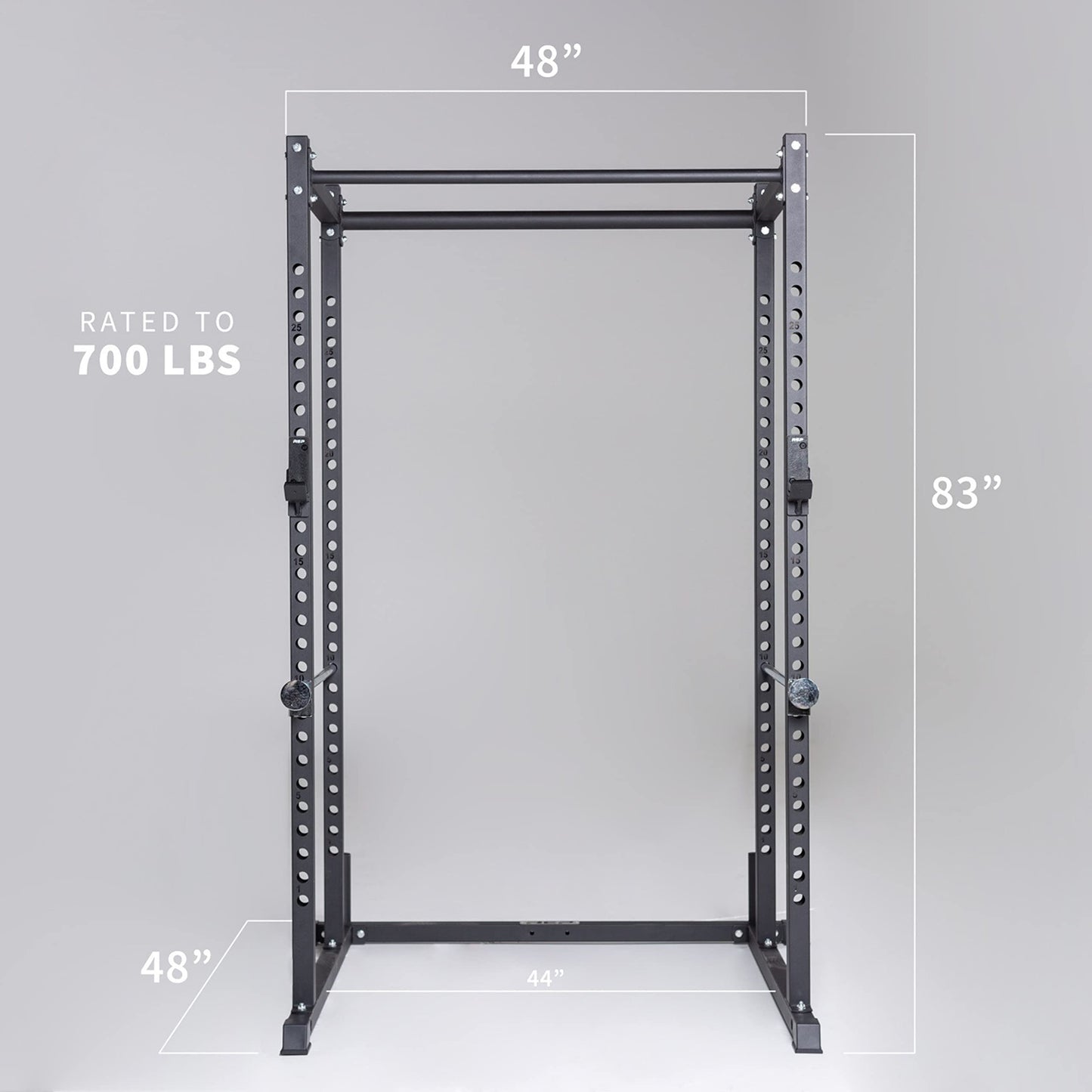 REP Fitness PR-1100 Power Rack Home Gym System, Compact Squat Cage with Multi-Grip Pull Up Bar, Adjustable, Rack Only