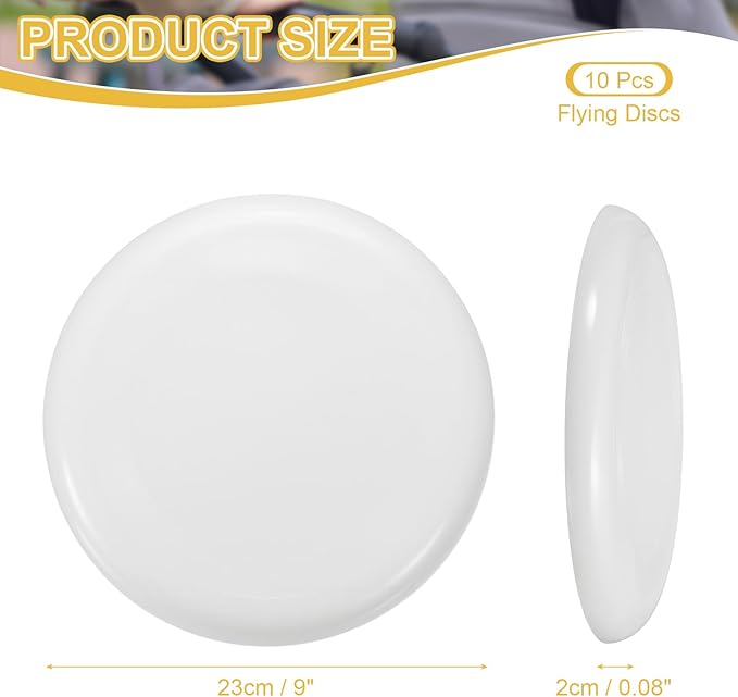 PATIKIL Flying Disc Colorful Plastic Flying Disk Flyer for Outdoor Sports Training Playing Lawn Game