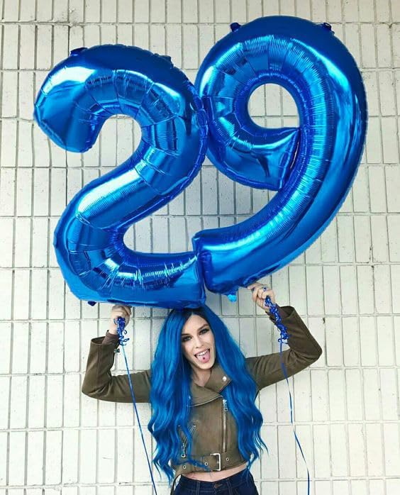 Number 19 Balloon - Navy Blue 40-Inch Birthday Decoration for 19th Celebration | Party Supplies