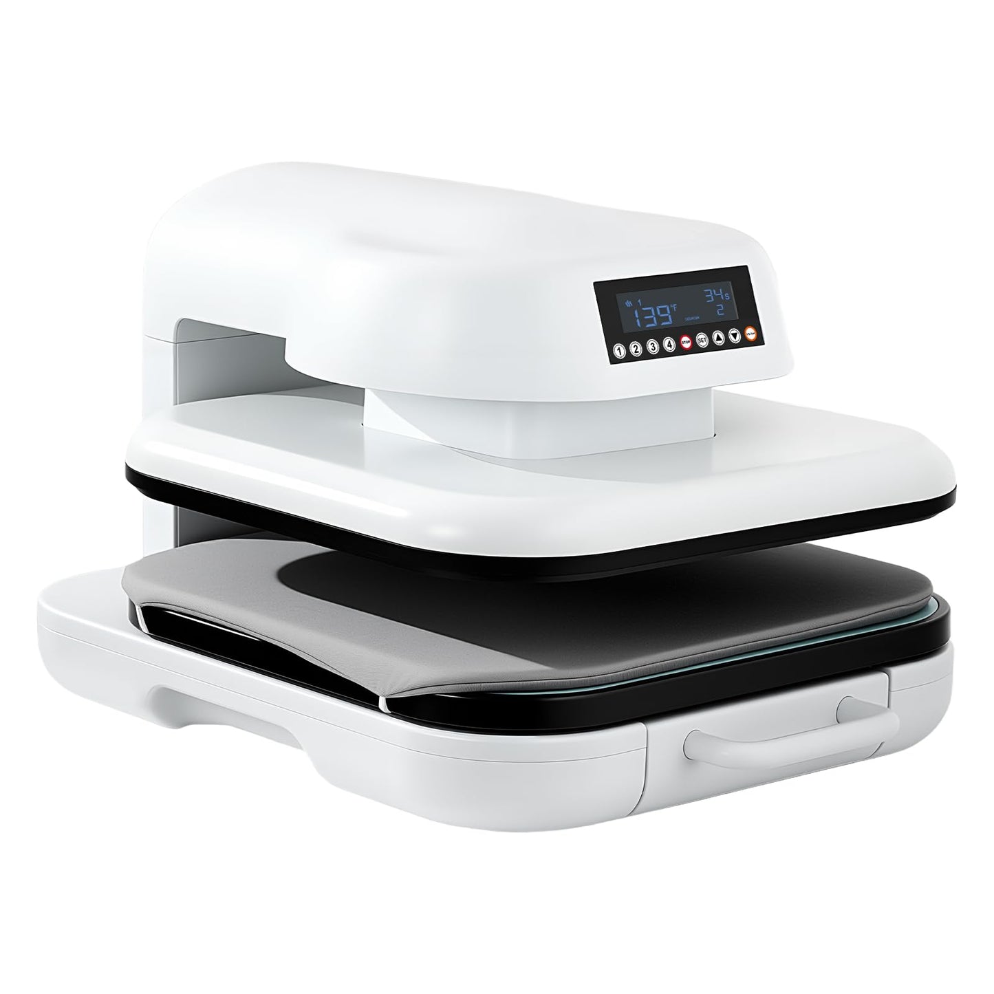 Auto Heat Press 2, Heat Press Machine for T Shirts with Adjustable Pressure & Higher Heating Height, Rapid Heating, Even Heat Distribution, 15x15 for HTV, Sublimation, Heat Transfer Projects
