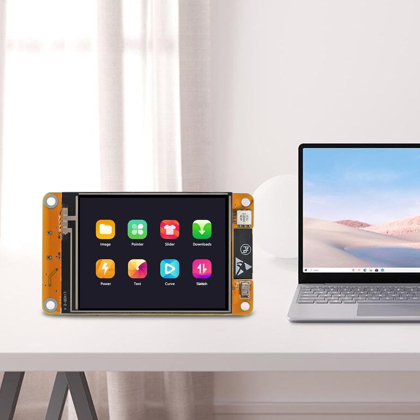 2Pcs ESP32 2.4 Inch ESP-WROOM-32 2.4" 240x320 DORHEA Touchscreen LCD TFT Module with Touch Screen Display Module Smart