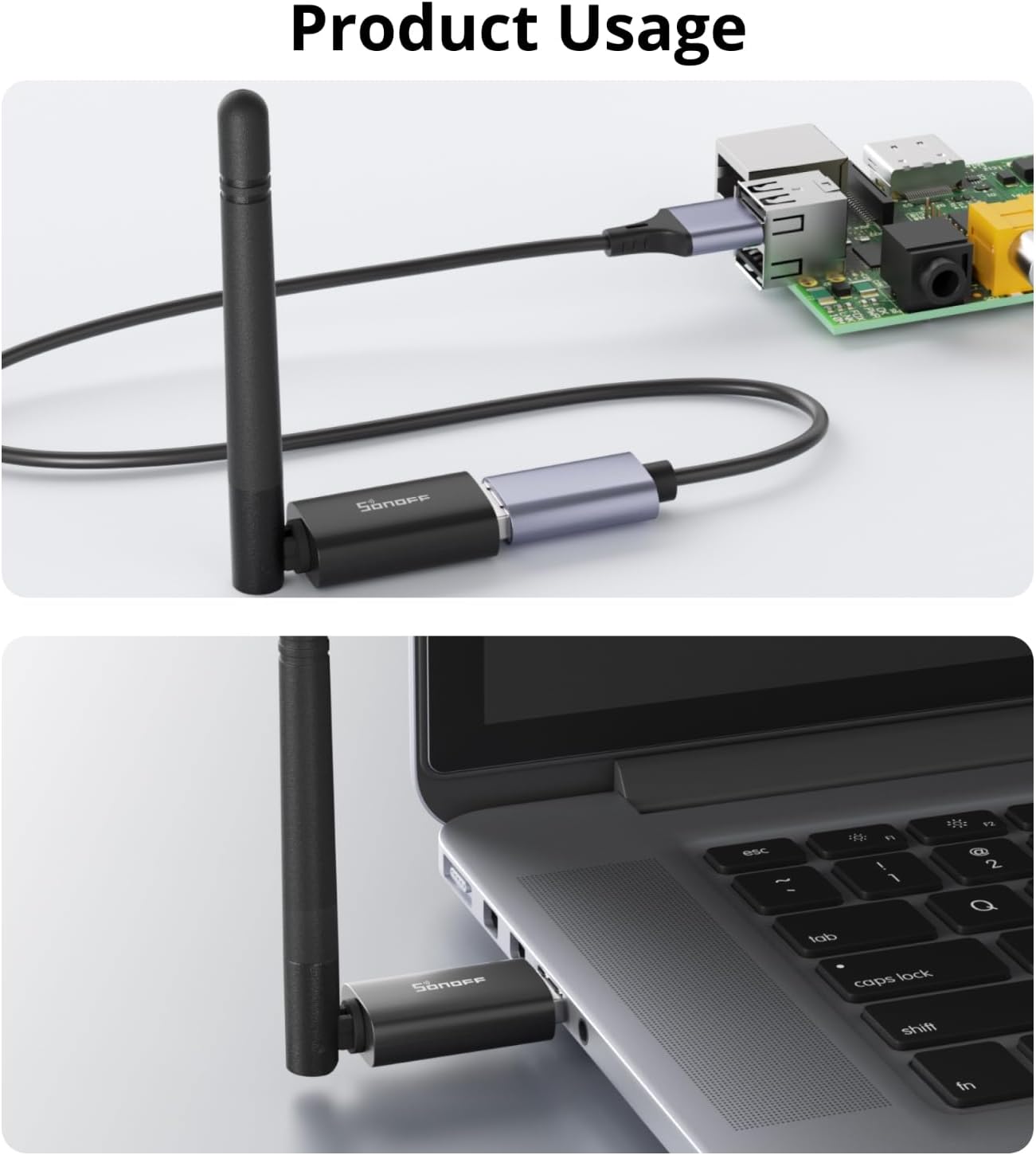 SONOFF 3.0 (EFR32MG21) Zigbee2MQTT Zigbee & Thread Dongle Lite | USB Stick Coordinator for Home Assistant & | Compact