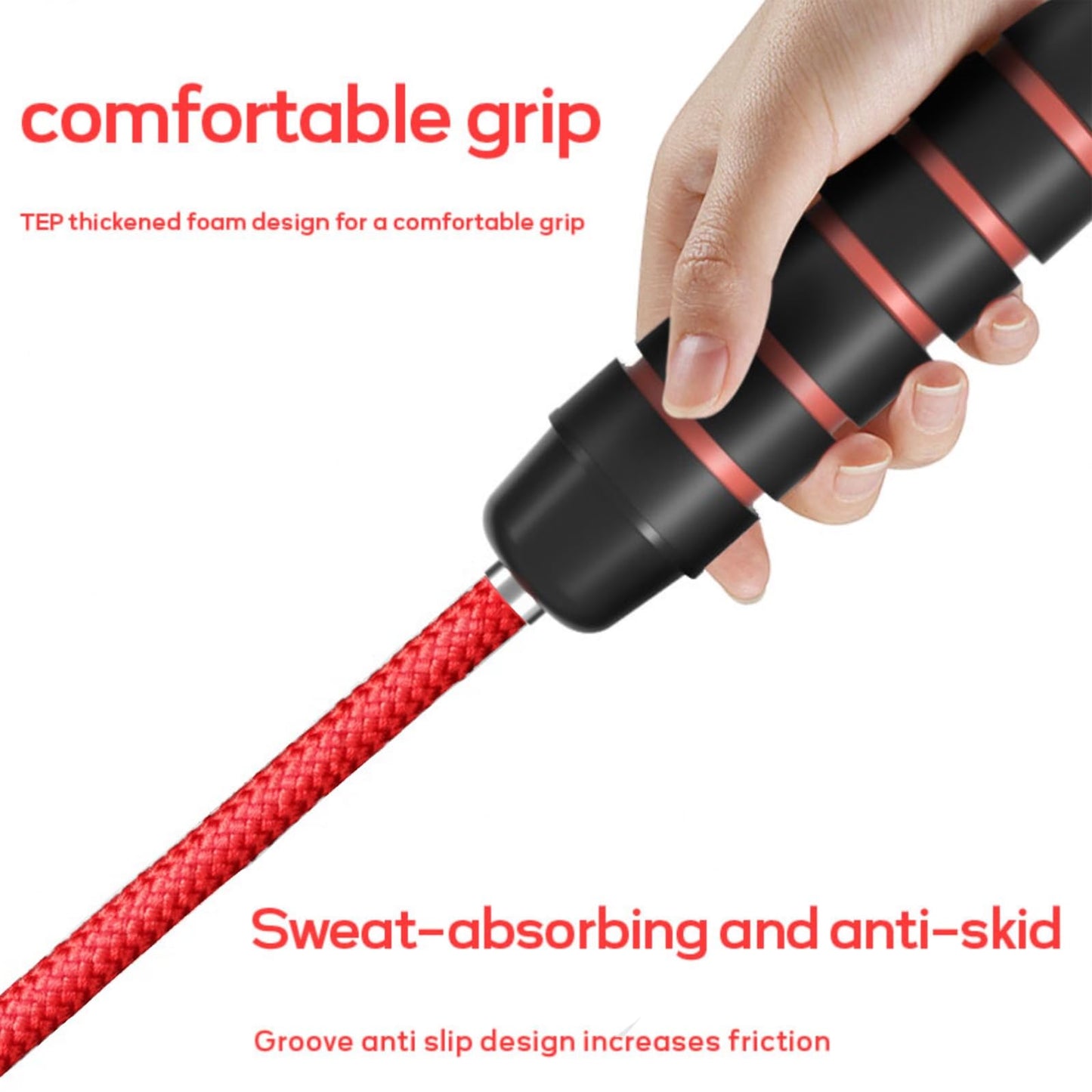16 FT Long Jump Rope for Kids Adults,Double Dutch Jump Rope,Adjustable Skipping Ropes with High-strength Nylon Braided Rope Core,360°Rotation Not Entangled,Long Enough for 2-4 Jumpers.Red