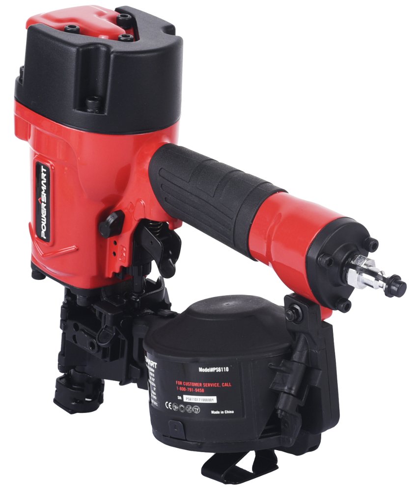 PowerSmart PS6110 Pneumatic 15-Degree Coil Roofing Nailer