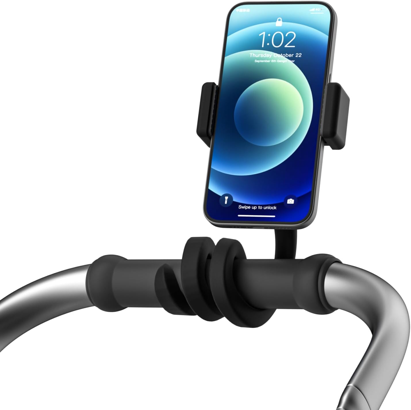 Chunxiao 3.5" 7.5" Portable Stroller Phone Holder Mount for Baby and Parent to One Hand Operation - Flexible Phone