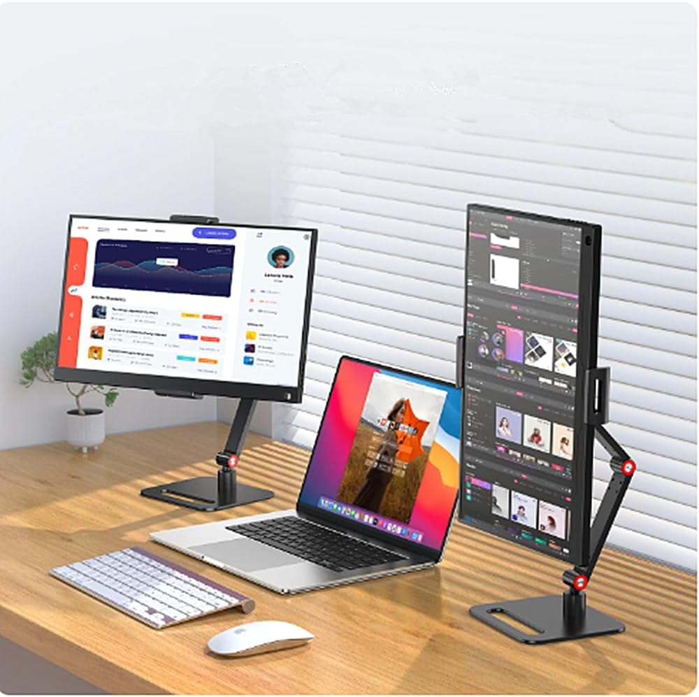WYSXEBWZ 6-17.3 Inch 12.9 inch Portable Monitor Holder for Screen Desktop Expandable Monitor Stand Tablet Stand